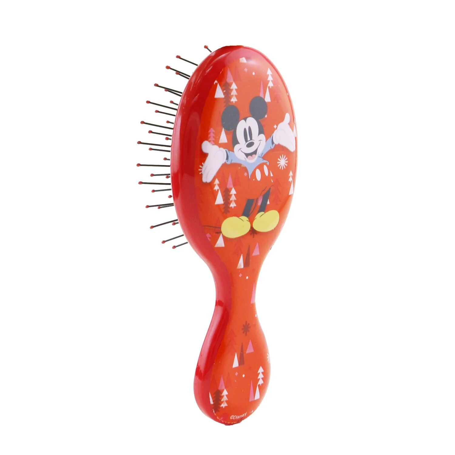 Wet Brush Mini Detangler Disney Classics - # Mickey & Minnie and Trees Red (Limited Edition)  1pc - Olabens