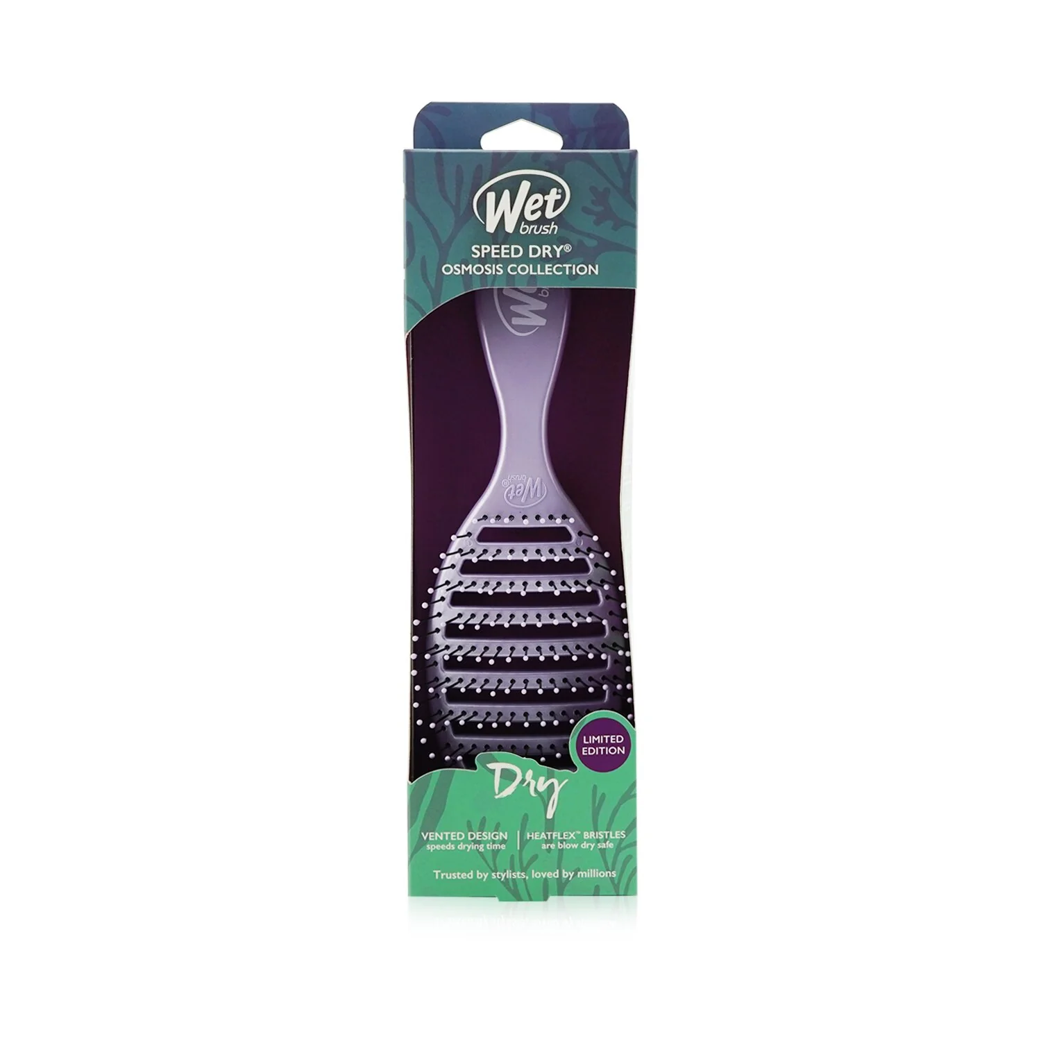 Wet Brush Speed Dry Detangler Osmosis Collection - # Purple (Limited Edition)  1pc - Olabens