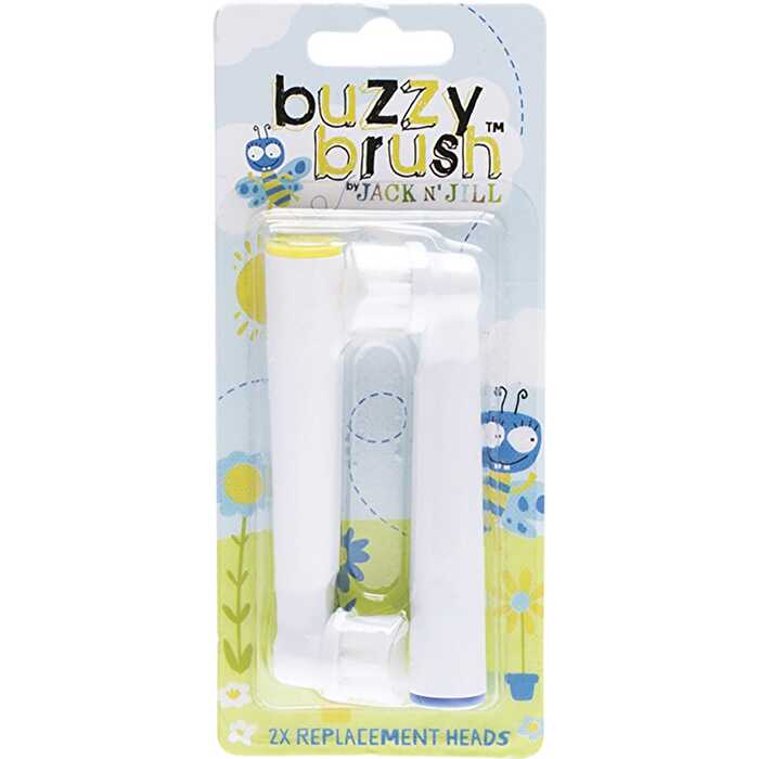 Jack N' Jill Replacement Heads Buzzy Brush 8x2pk - Olabens