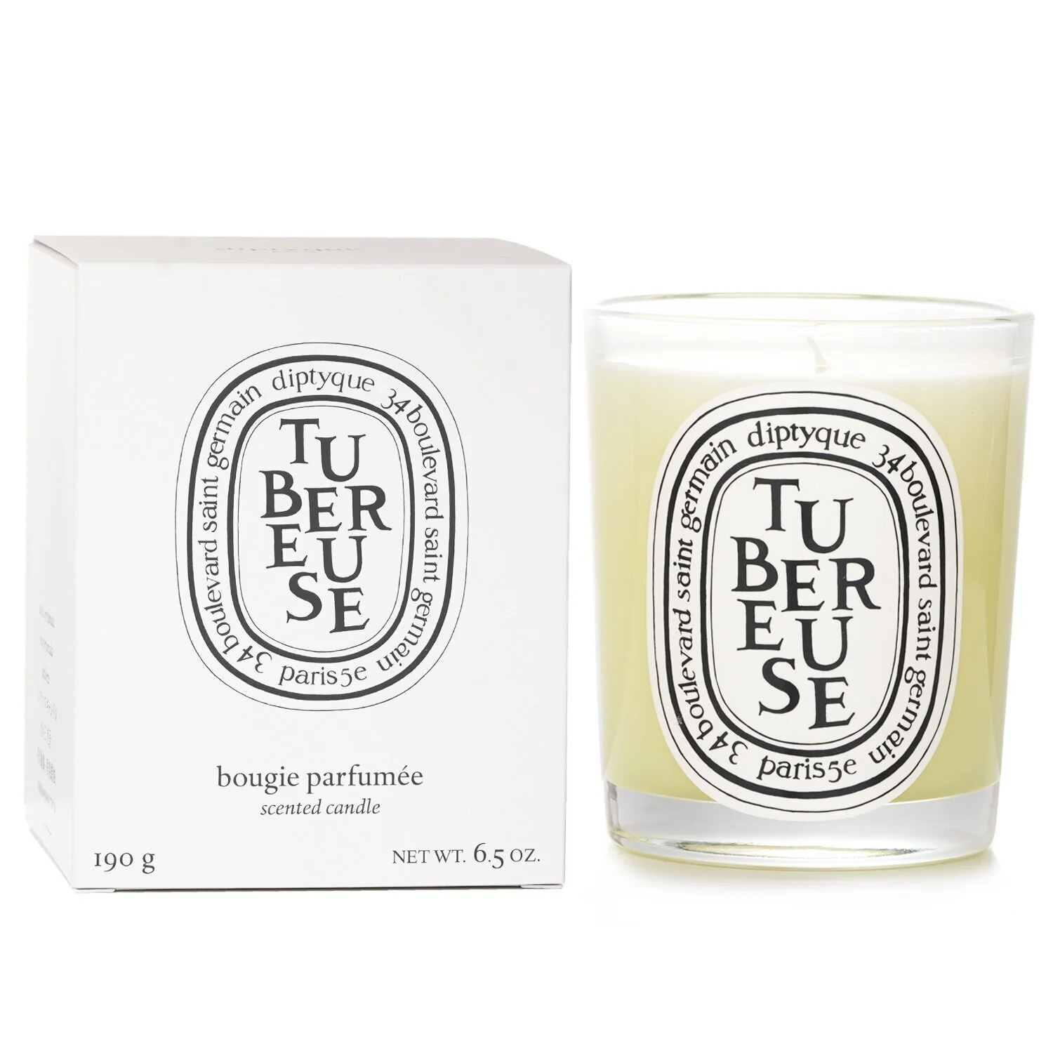 Diptyque Scented Candle - Tubereuse (Tuberose)  190g/6.5oz - Olabens