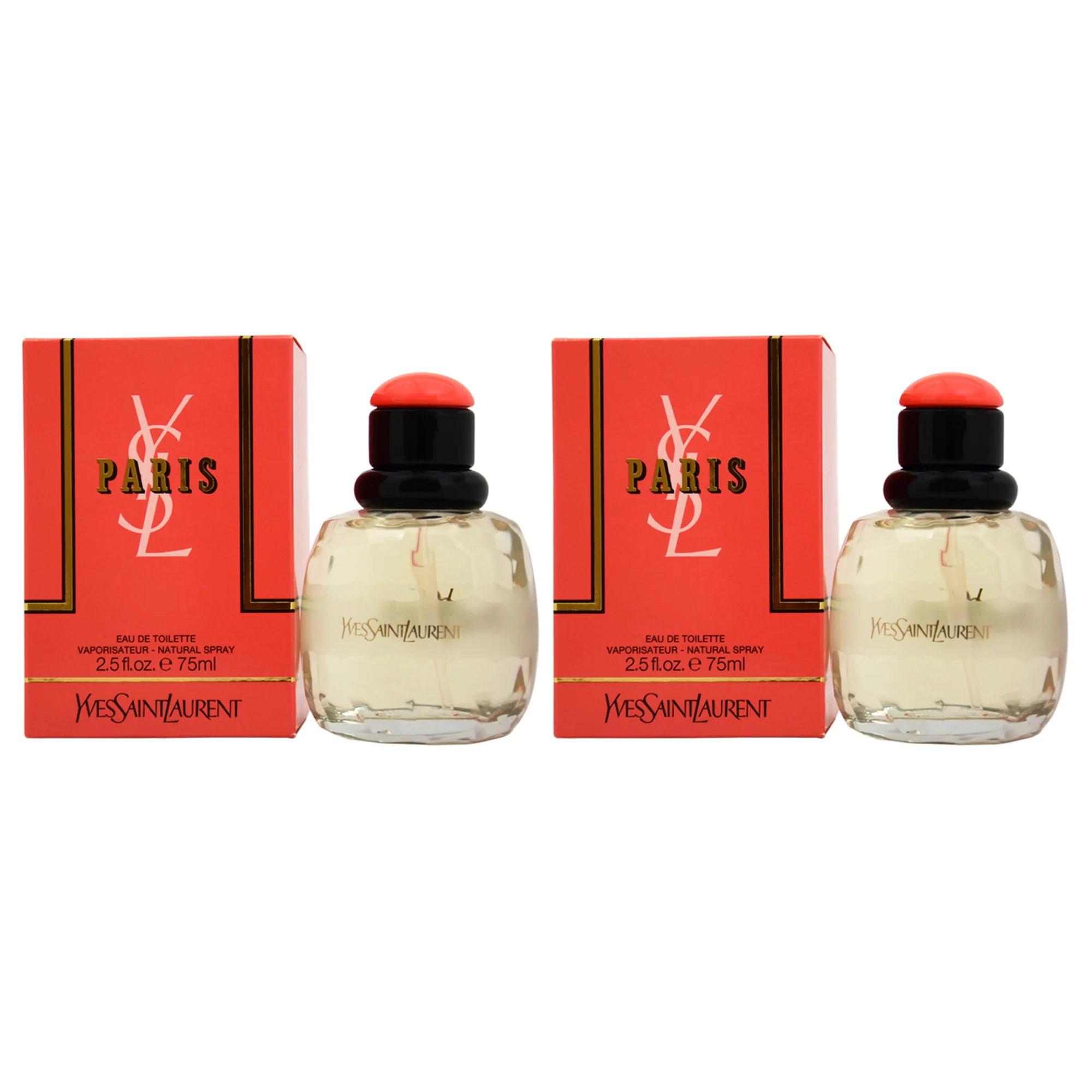Paris by Yves Saint Laurent for Women - 2.5 oz EDT Spray - Pack of 2 - Olabens