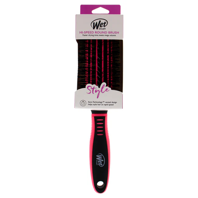 Wet Brush Hi-Speed Round Style Medium Brush - Pink by Wet Brush for Unisex - 1 Pc Hair Brush - Olabens