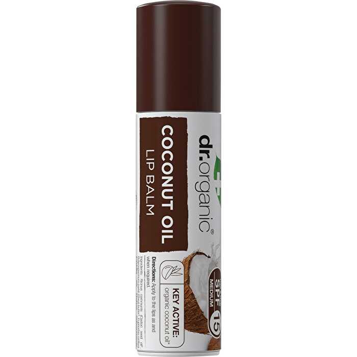 Dr Organic Lip Balm SPF 15 Coconut Oil 5.7ml - Olabens