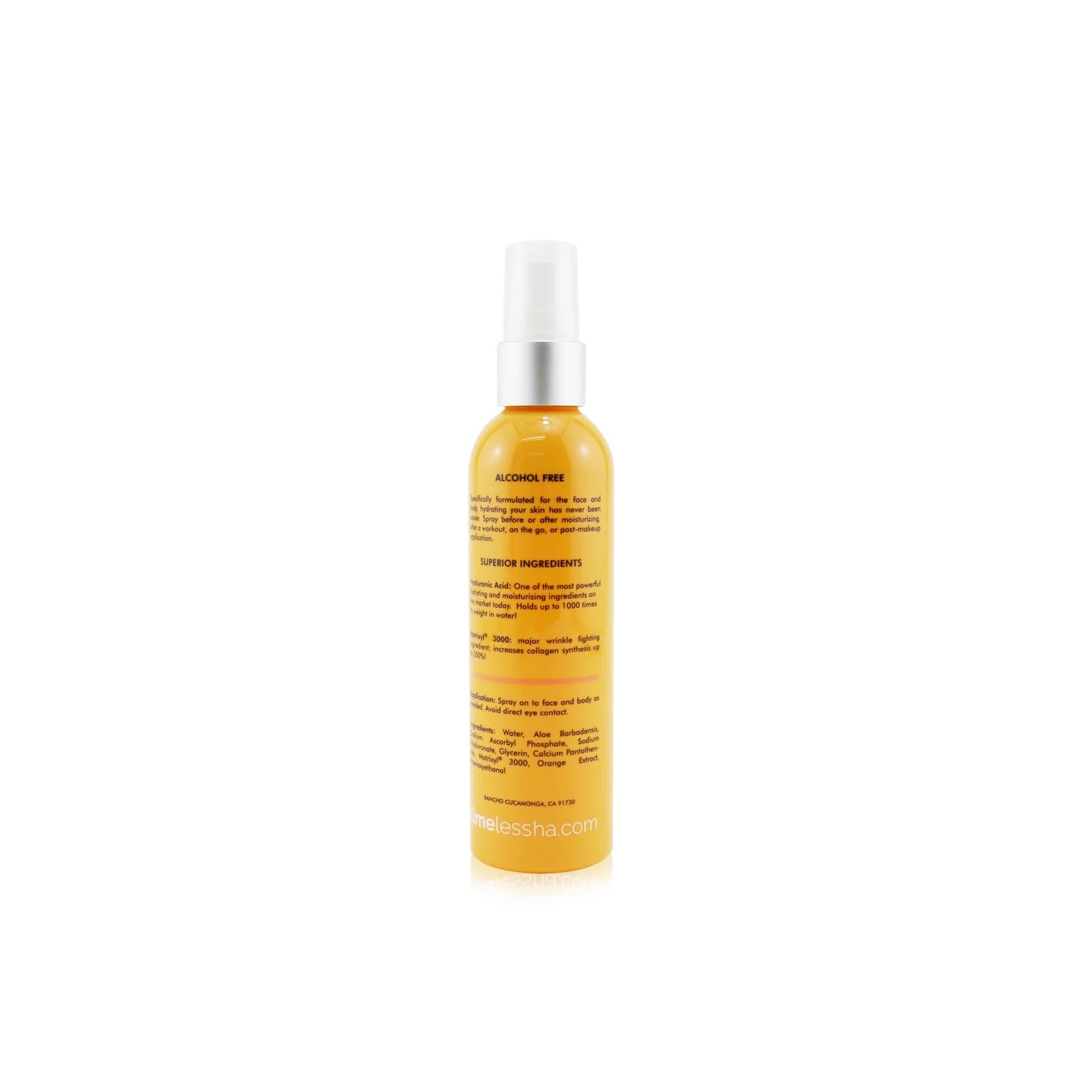 Timeless Skin Care HA (Hyaluronic Acid) +C Matrixyl 3000+Orange Spray  120ml/4oz - Olabens