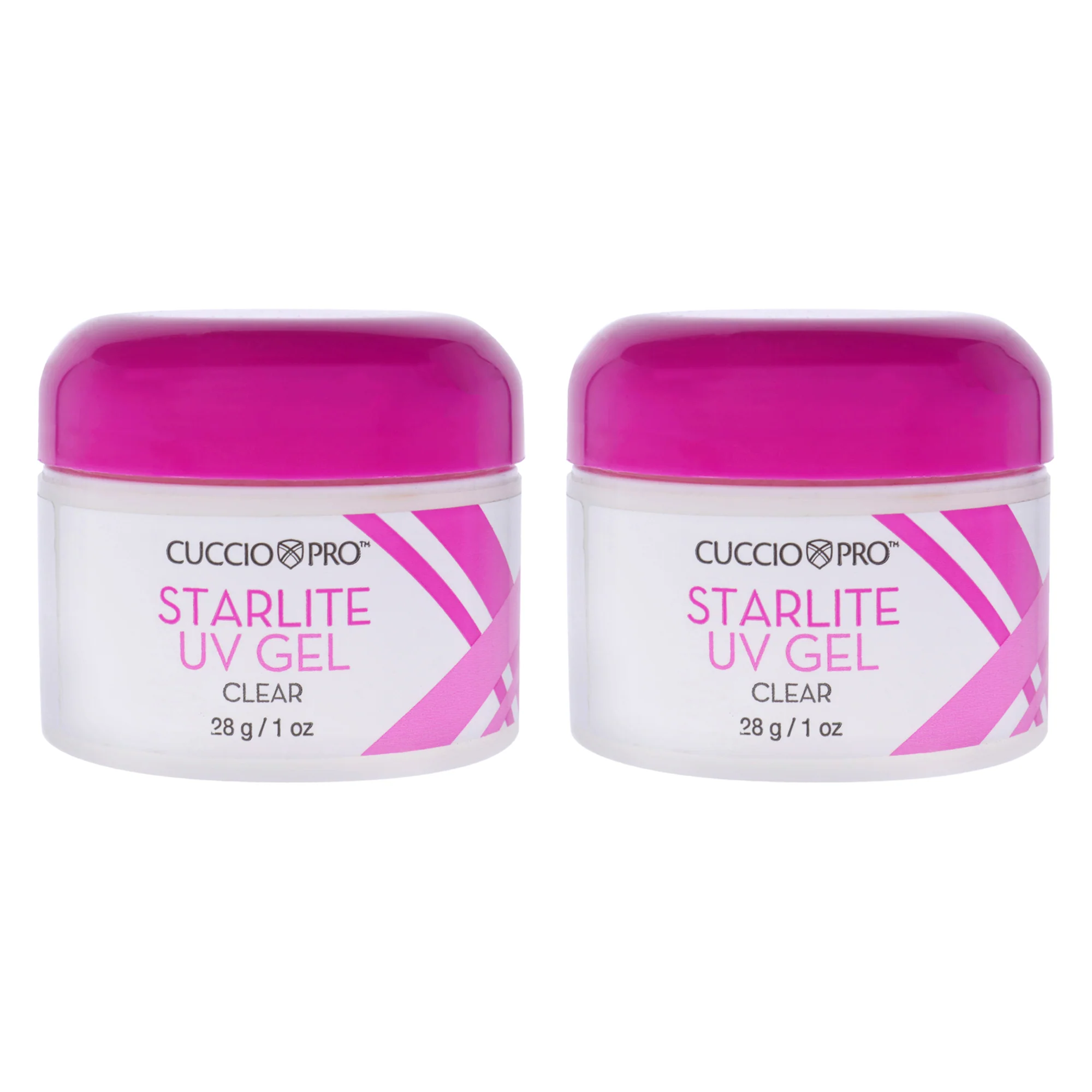 Starlite Uv Gel - Clear by Cuccio Pro for Women - 1 oz Nail Gel - Pack of 2 - Olabens