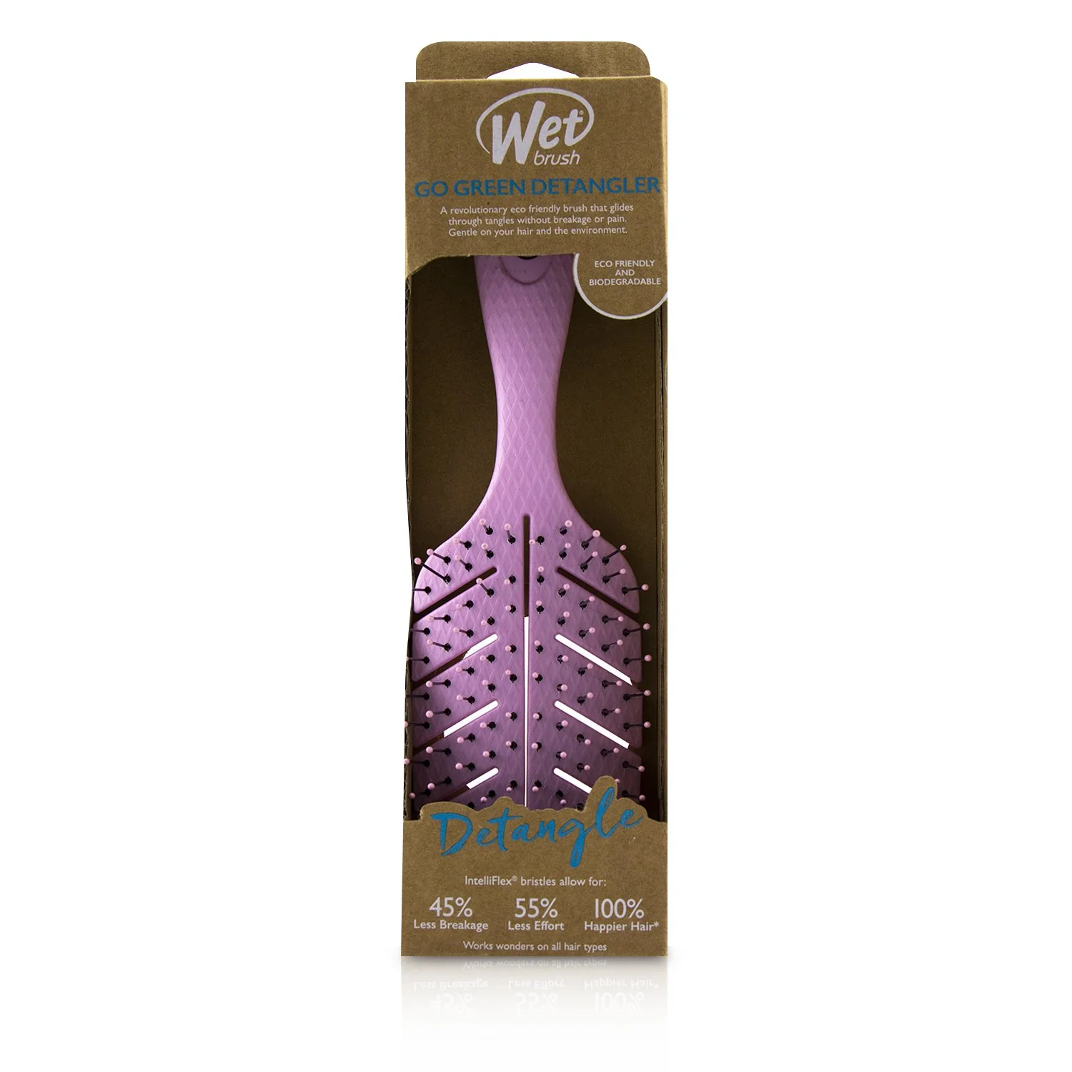 Wet Brush Go Green Detangler - # Pale Pink  1pc - Olabens