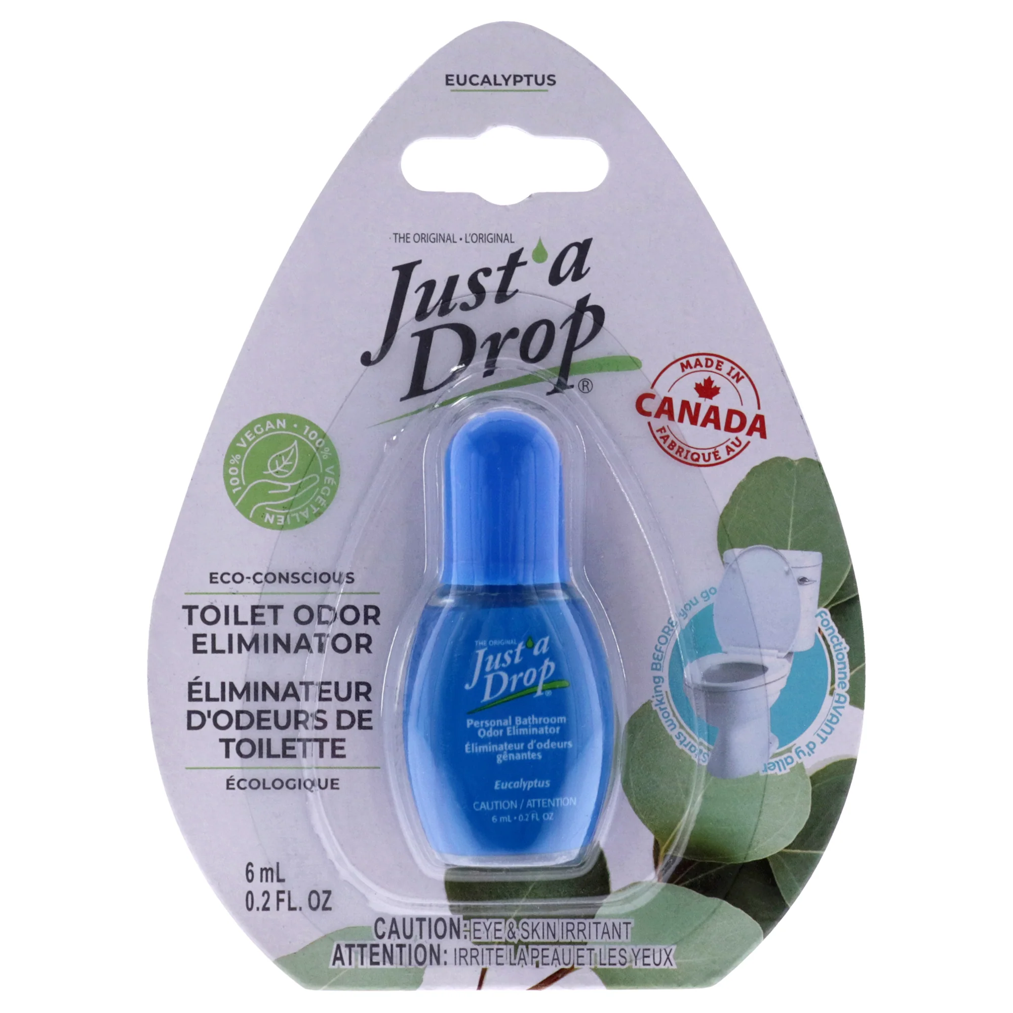 Just a Drop Odor Eliminator - Eucalyptus by Prelam for Unisex - 0.20 oz Drops - Olabens