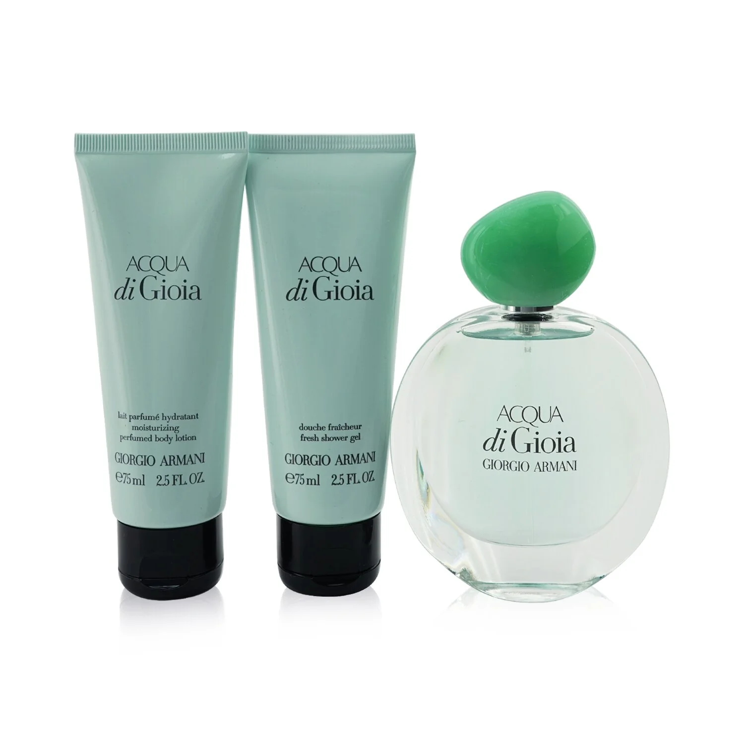 Giorgio Armani Acqua Di Gioia Coffret: Eau De Parfum Spray 50ml/1.7oz + Shower Gel 75ml/2.5oz + Body Lotion 75ml/2.5oz  3pcs - Olabens