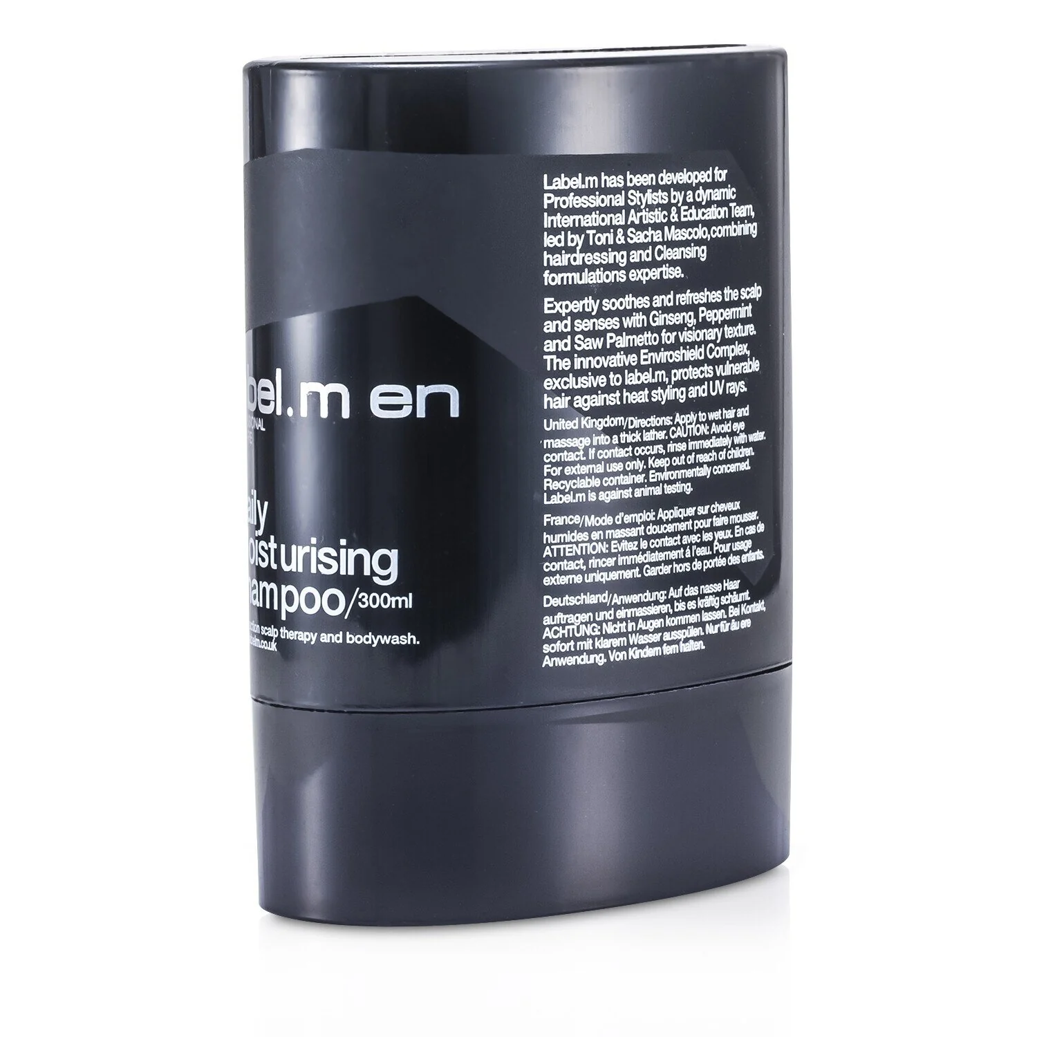 Label.M Men's Daily Moisturising Shampoo (Dual-Action Scalp Therapy and Bodywash)  300ml/10.1oz - Olabens