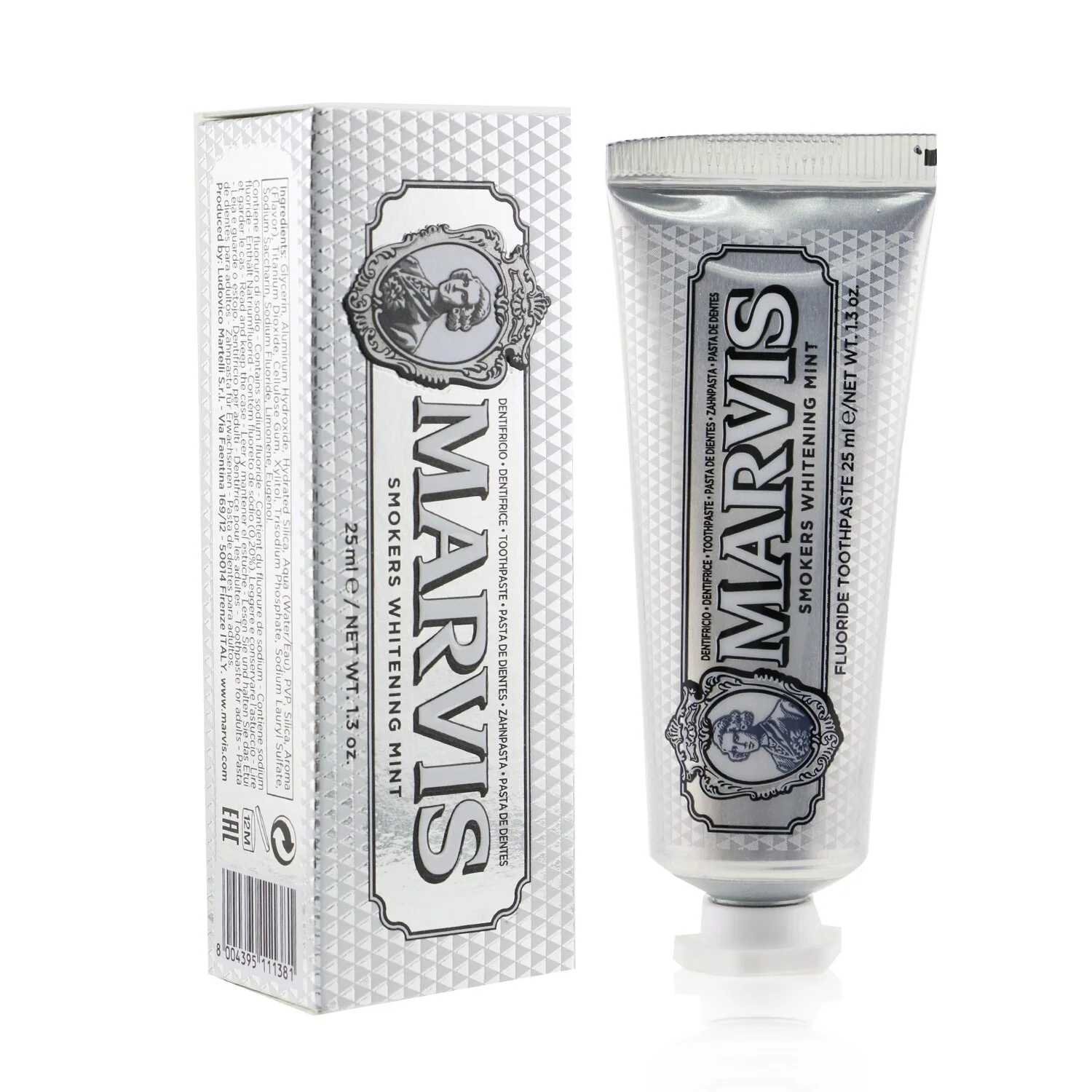 Marvis Smokers Whitening Mint Toothpaste (Travel Size)  25ml/1.29oz - Olabens