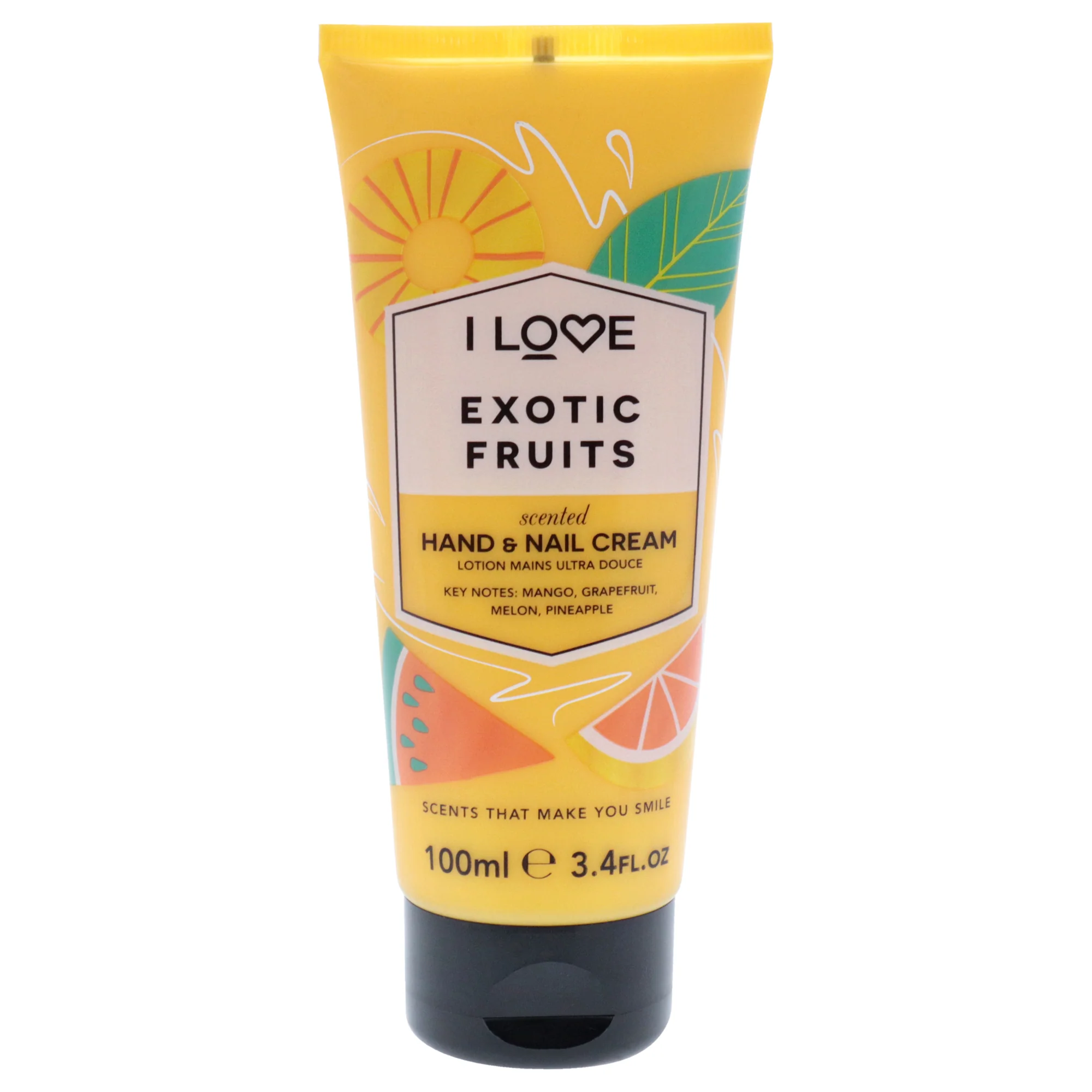 Scented Hand and Nail Cream - Exotic Fruit by I Love Cosmetics for Women - 3.4 oz Cream - Olabens