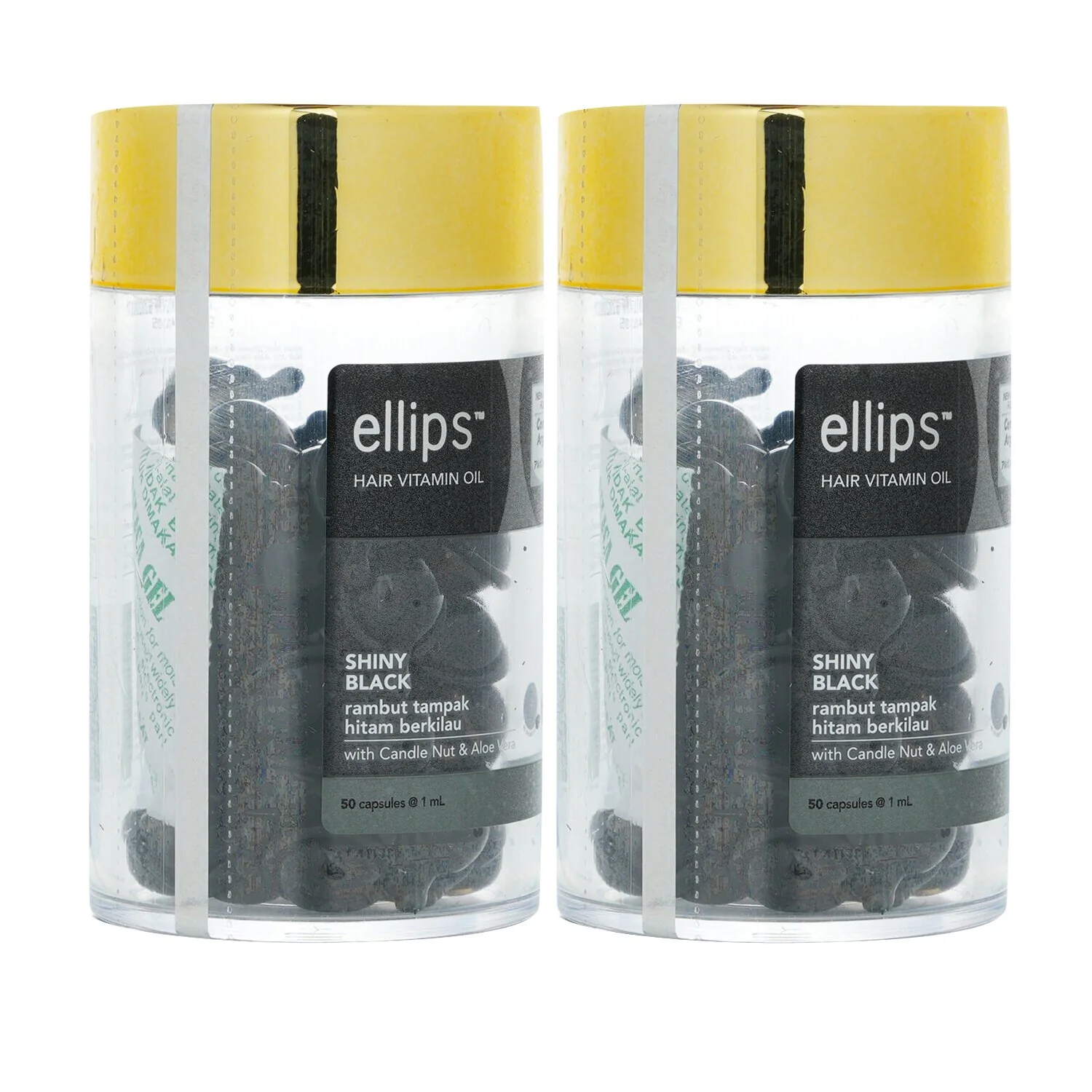 Ellips Hair Vitamin Oil - Shiny Black  2x50capsules - Olabens