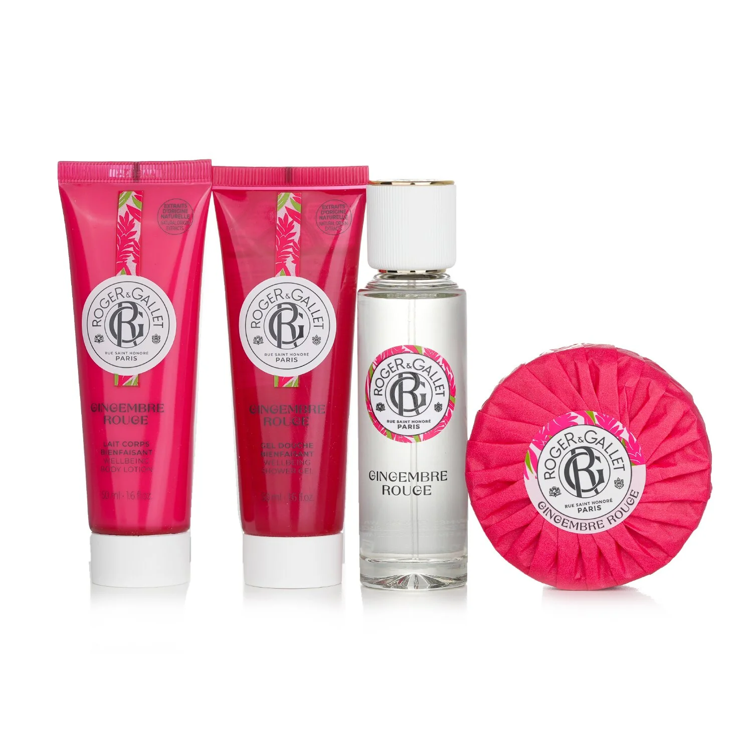 Roger & Gallet Gingembre Rouge Coffret  4pcs - Olabens