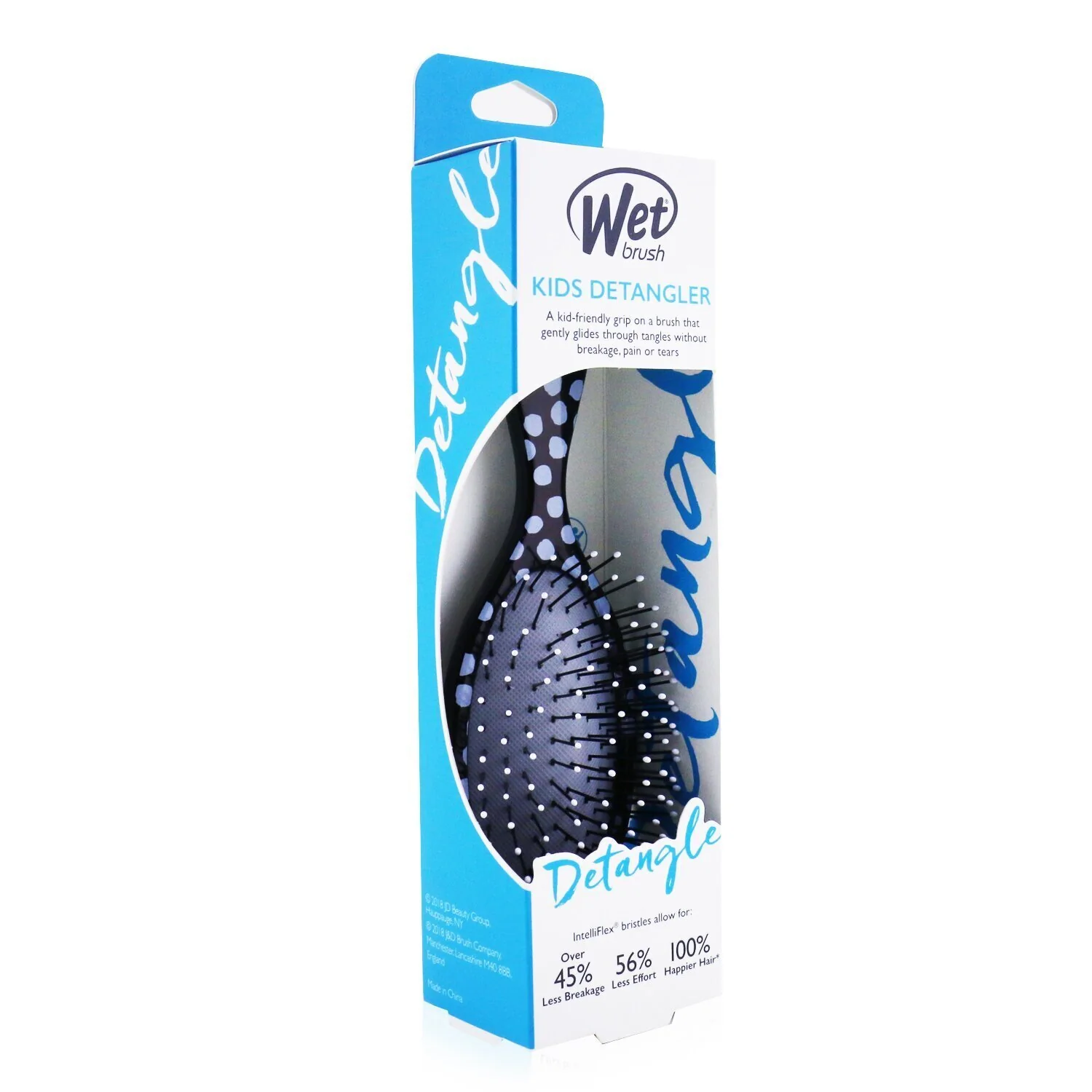 Wet Brush Kid's Detangler - # Polka Dot  1pc - Olabens