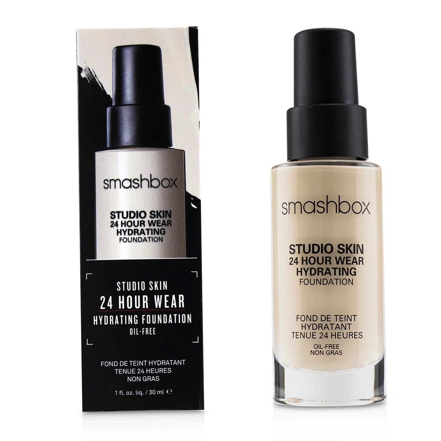Smashbox Studio Skin 24 Hour Wear Hydrating Foundation - # 3.02 (Medium With Neutral Olive Undertone)  30ml/1oz - Olabens