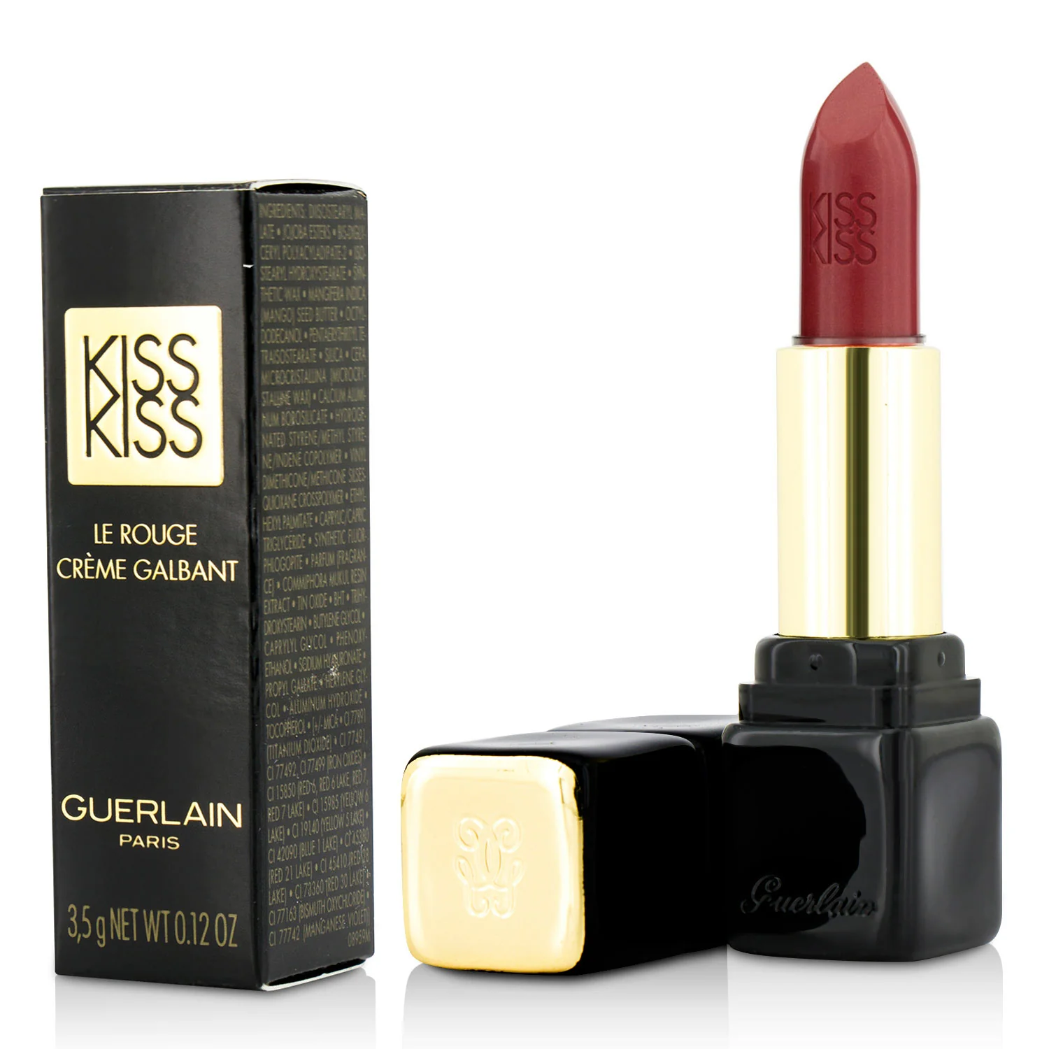 Guerlain KissKiss Shaping Cream Lip Colour - # 361 Excessive Rose  3.5g/0.12oz - Olabens