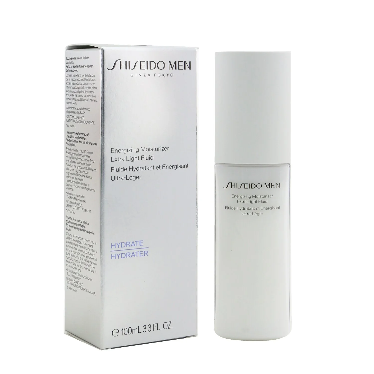 Shiseido Men Energizing Moisturizer Extra Light Fluid  100ml/3.3oz - Olabens
