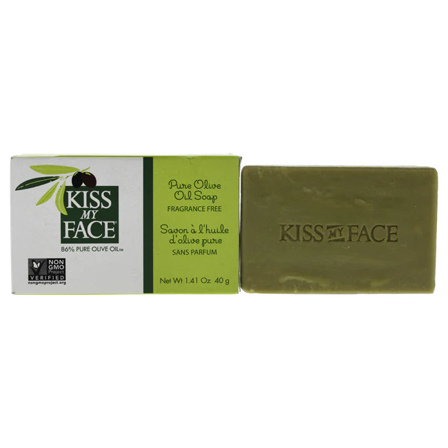 Kiss My Face Pure Olive Oil Bar Soap by Kiss My Face for Unisex - 1.41 oz Soap - Olabens