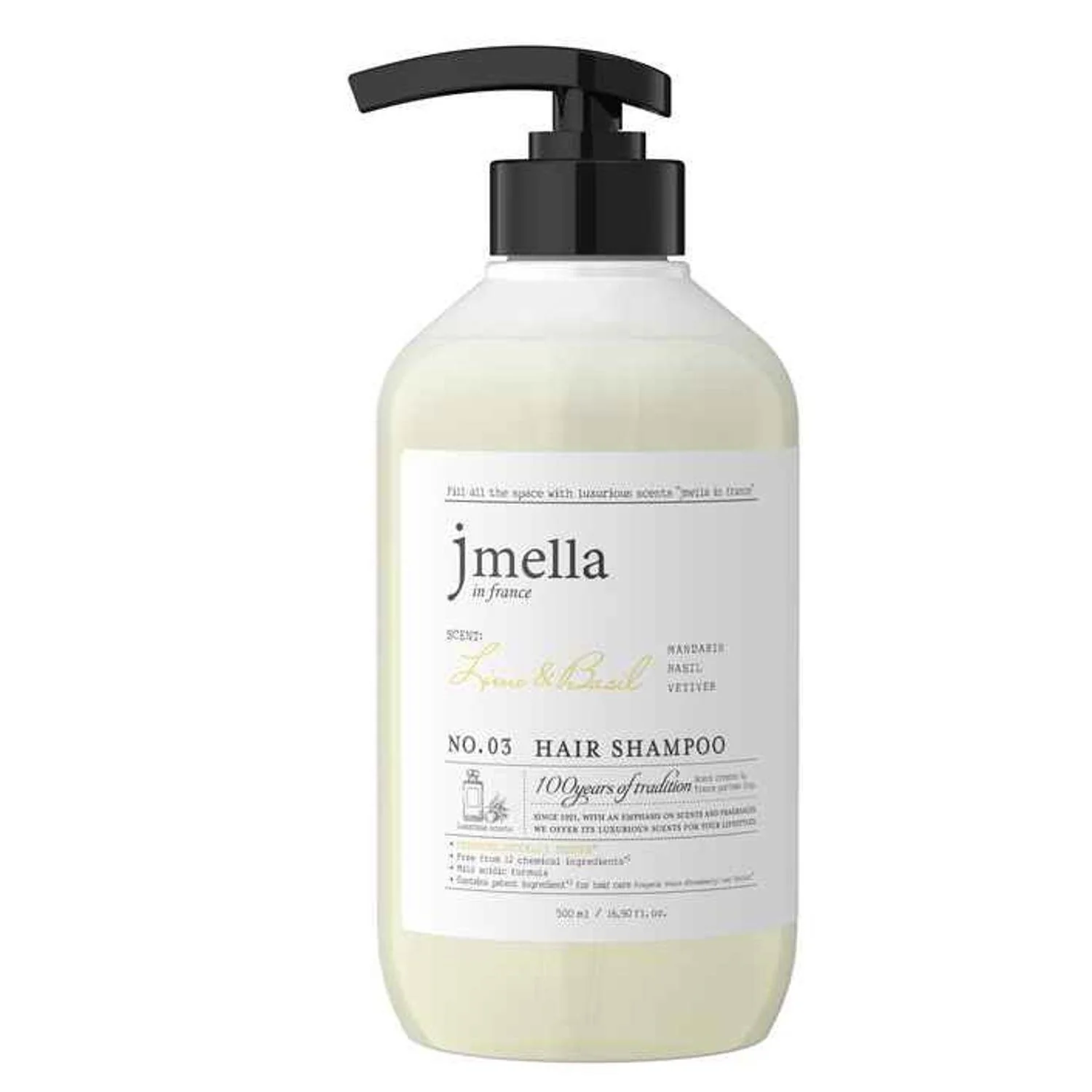 Jmella LIME & BASIL HAIR SHAMPOO  500ml - Olabens