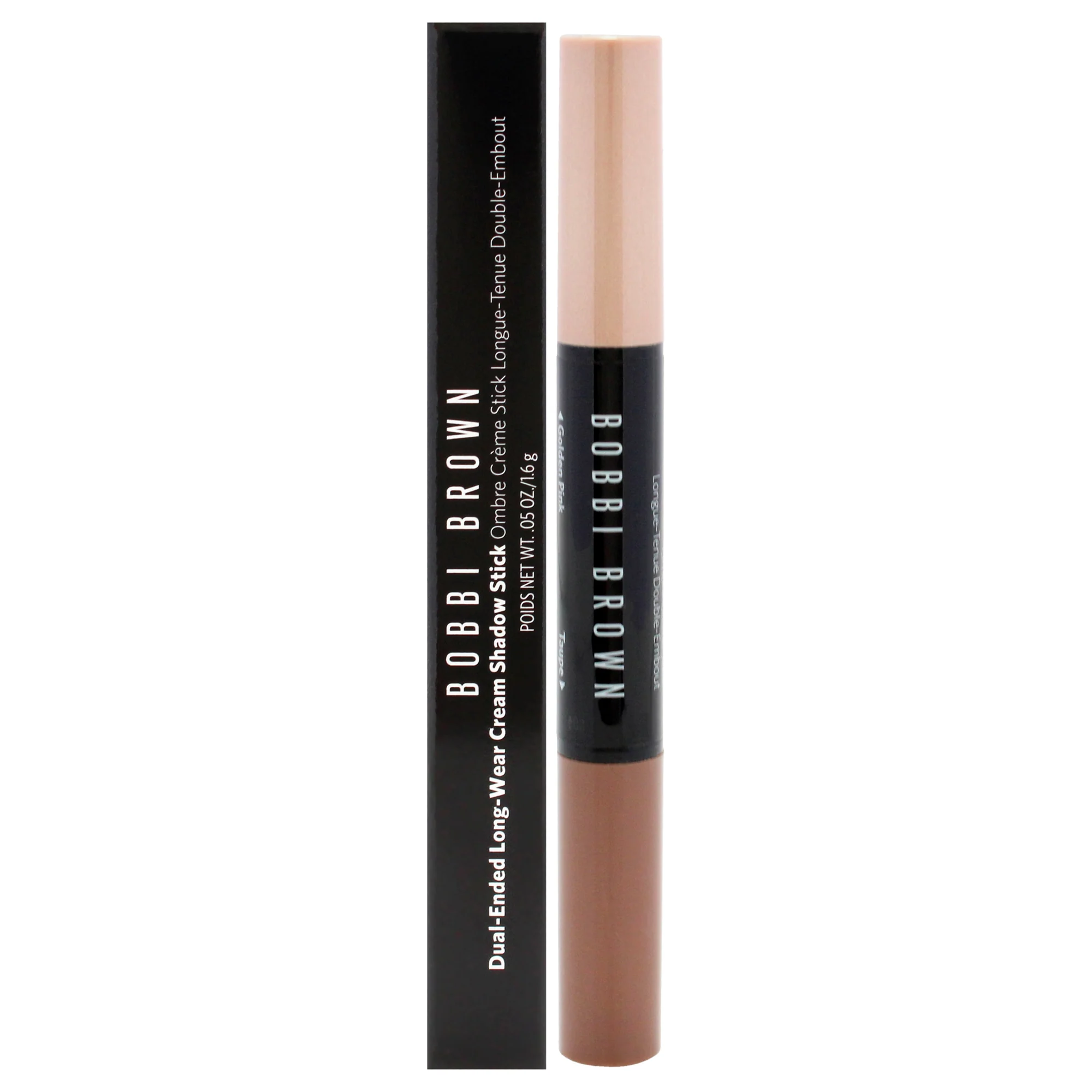 Bobbi Brown Dual-Ended Long-Wear Cream Shadow Stick - Golden Pink-Taupe by Bobbi Brown for Women - 0.05 oz Eye Shadow - Olabens