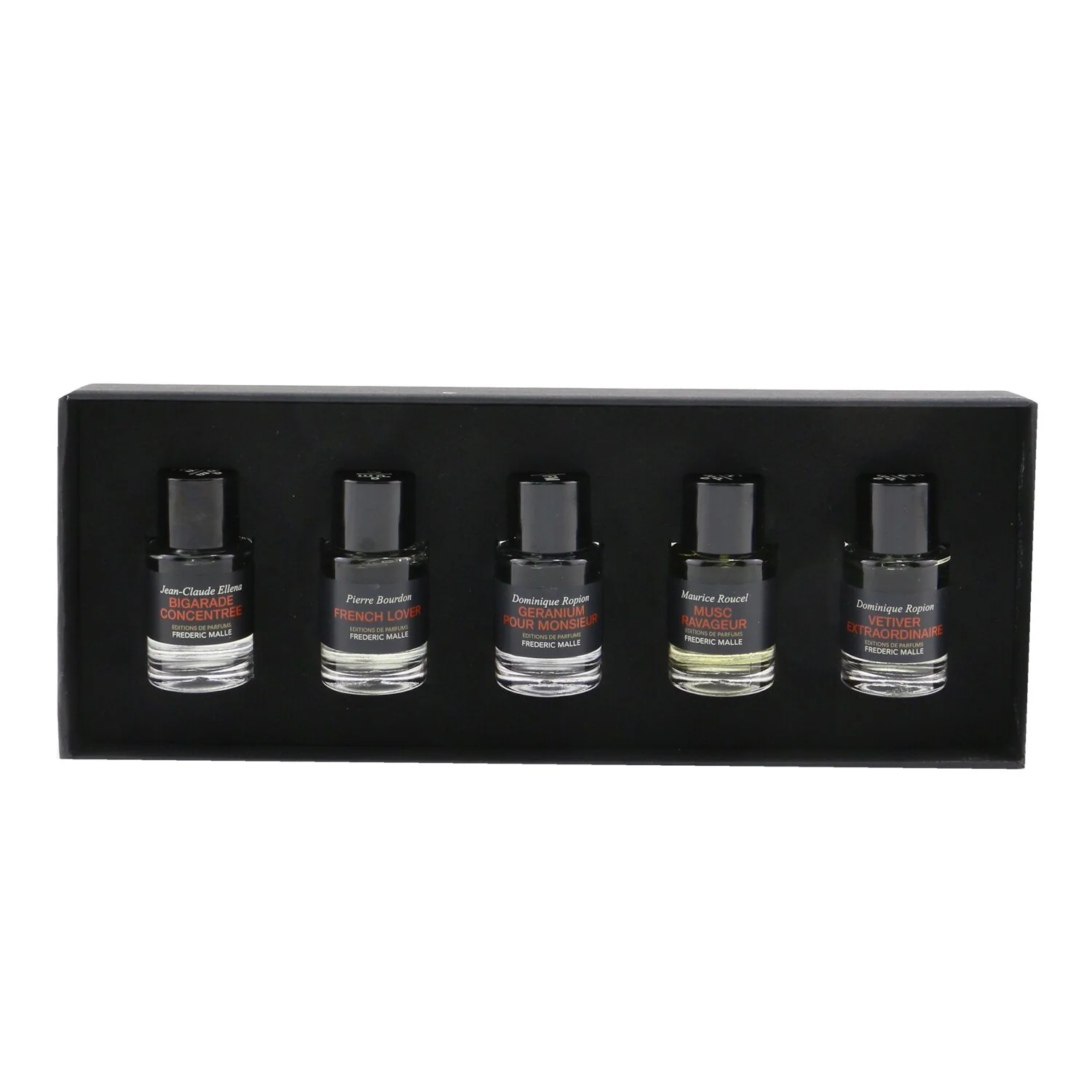 Frederic Malle The Essential Collection: Bigarade Concentree, French Lover, Geranium Pour Monsieur, Musc Ravageur, Vetiver Extraordinaire  5x7ml/0.2oz - Olabens