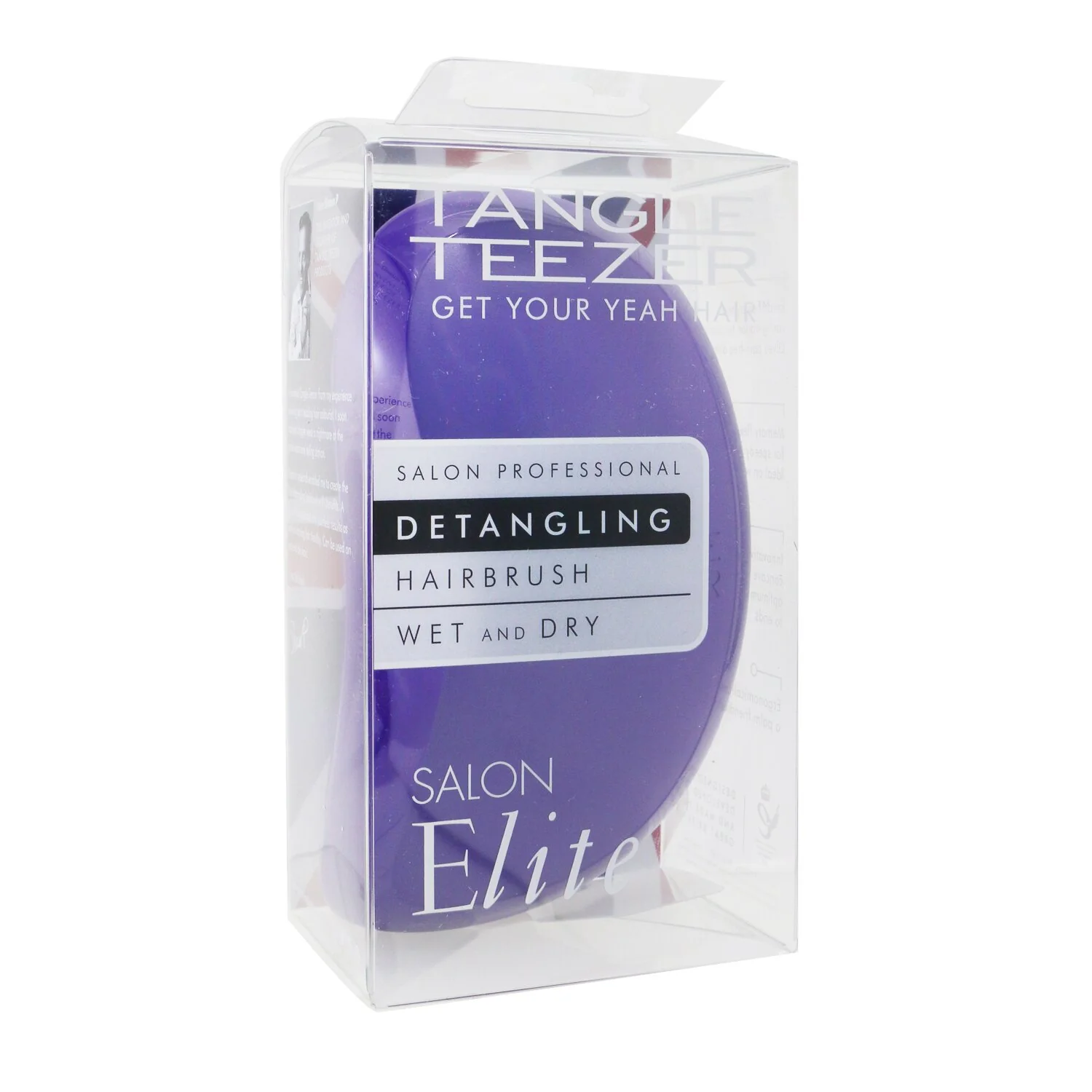 Tangle Teezer Salon Elite Professional Detangling Hair Brush - # Violet Diva  1pc - Olabens