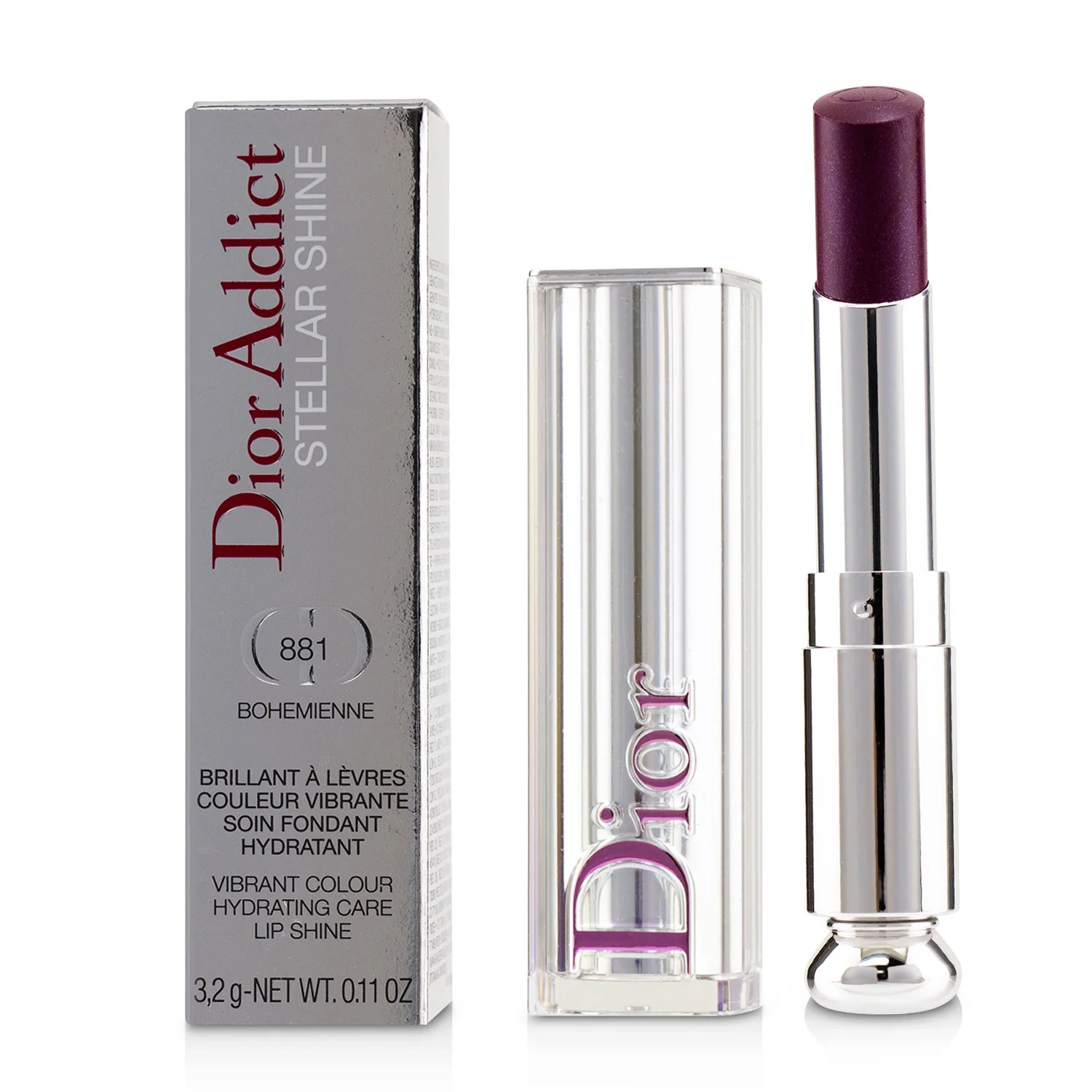 Christian Dior Dior Addict Stellar Shine Lipstick - # 859 Diorinfinity (Red)  3.2g/0.11oz - Olabens