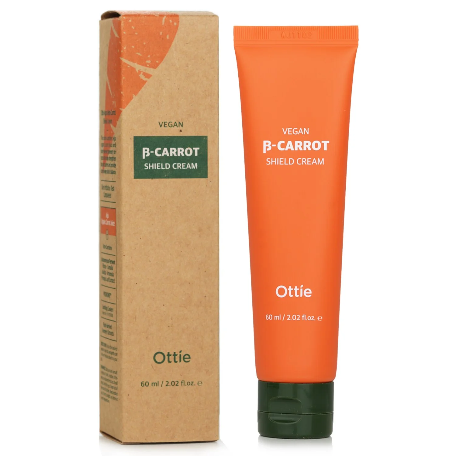 Ottie Vegan Beta Carrot Shield Cream  60ml/2.02oz - Olabens