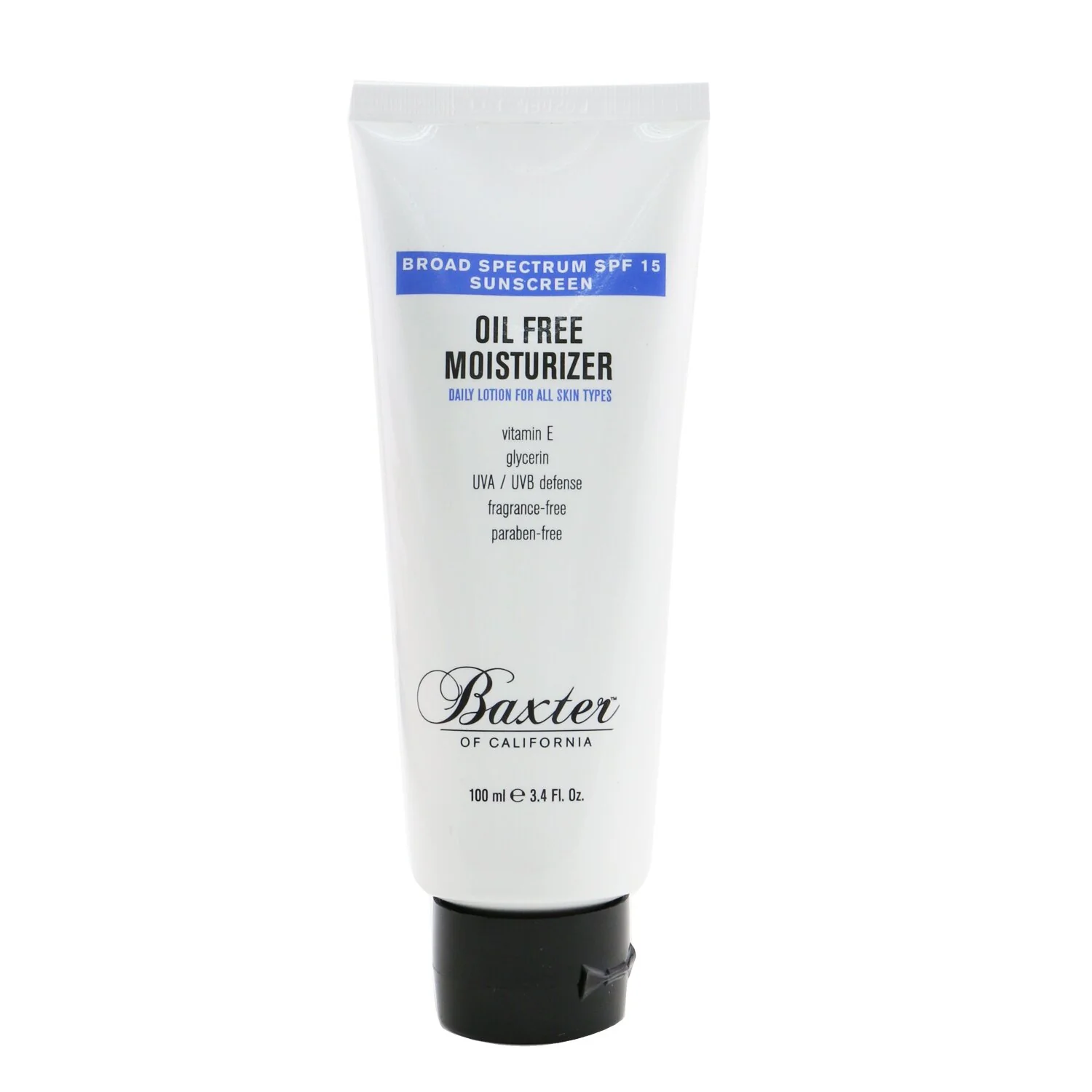 Baxter Of California Oil Free Moisturizer Broad Spectrum SPF 15 (Exp. Date 05/2022)  100ml/3.4oz - Olabens