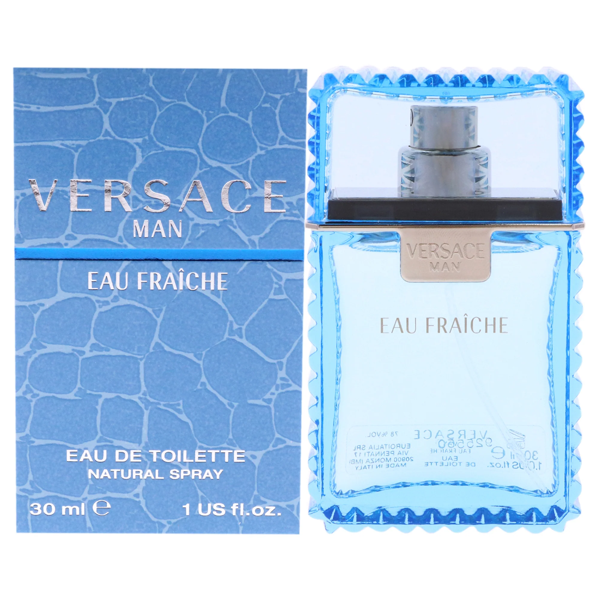 Versace Man Eau Fraiche by Versace for Men - 1 oz EDT Spray - Pack of 2 - Olabens