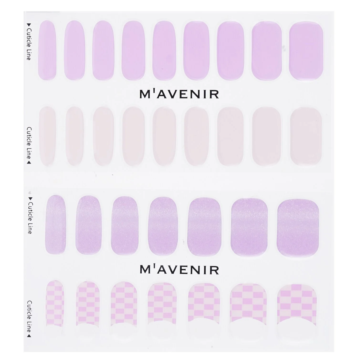 Mavenir Nail Sticker (Purple) - # Beyond Nail  32pcs - Olabens