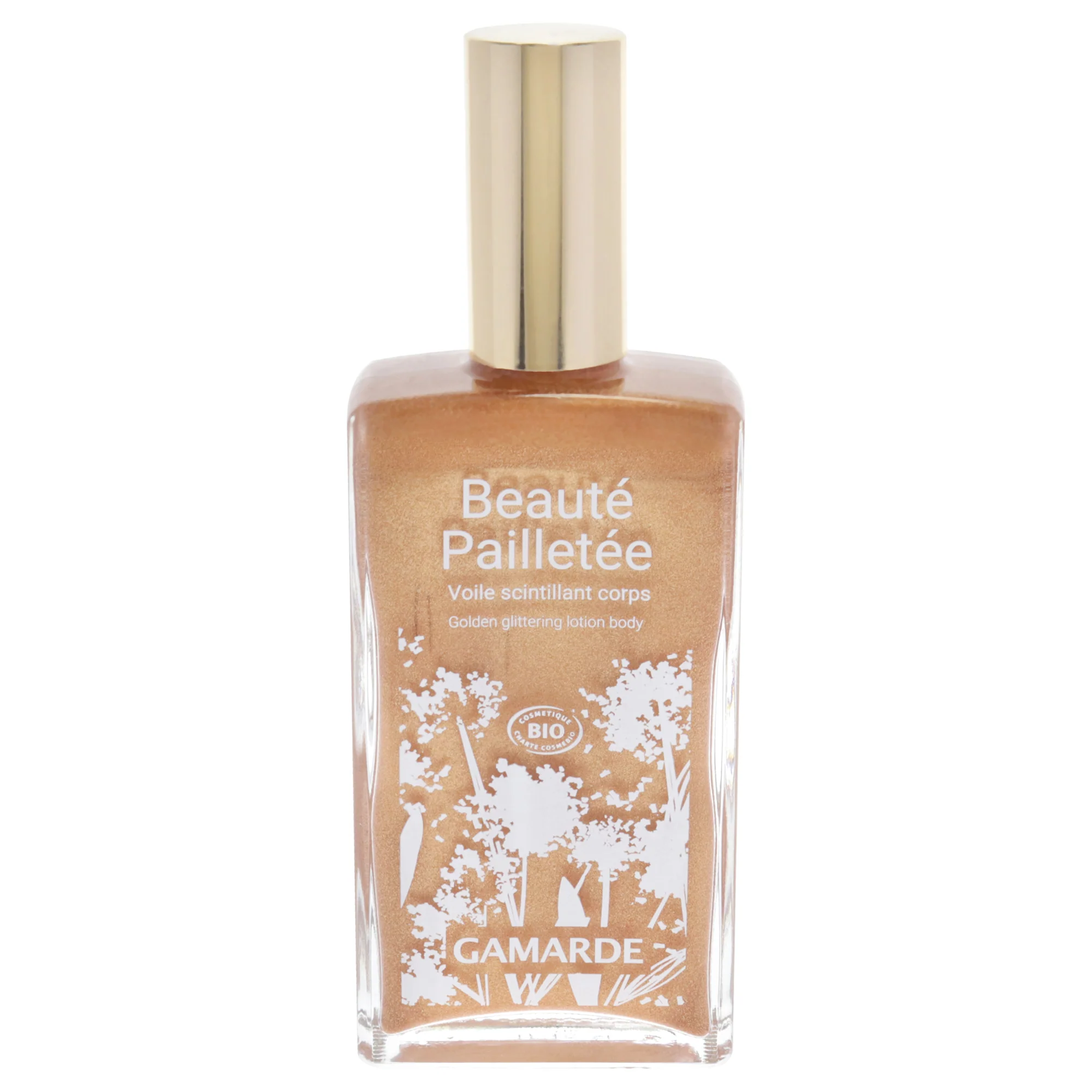 Golden Glittering Lotion Body by Gamarde for Women - 3 oz Body Lotion - Olabens