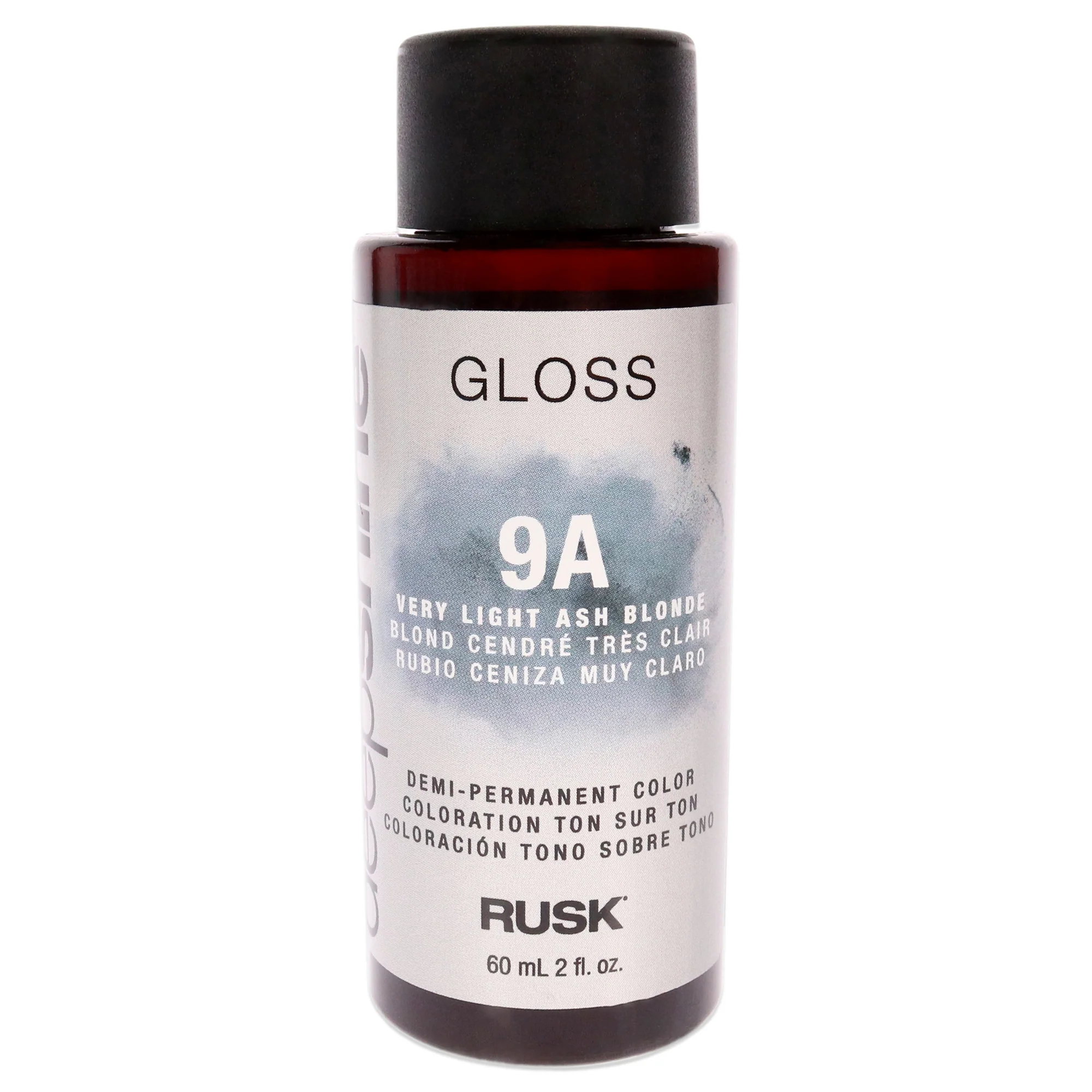 Deepshine Gloss Demi-Permanent Color - 9A Very Light Ash Blonde by Rusk for Unisex - 2 oz Hair Color - Olabens