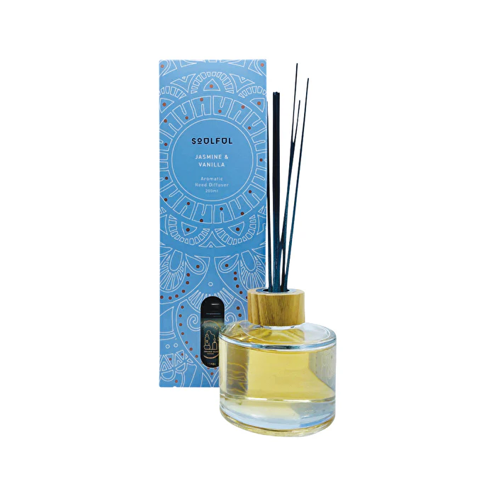 Distillery Fragrance House Reed Diffuser Soulful (Jasmine & Vanilla) 200ml - Olabens
