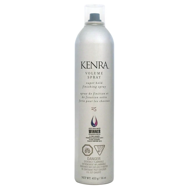 Volume Spray Super Hold Finishing - 25 by Kenra for Unisex - 16 oz Hair Spray - Olabens