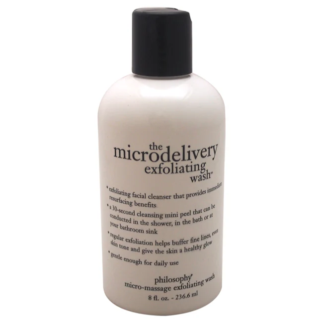 The Microdelivery Daily Exfoliating Wash by Philosophy for Unisex - 8 oz Cleanser - Olabens