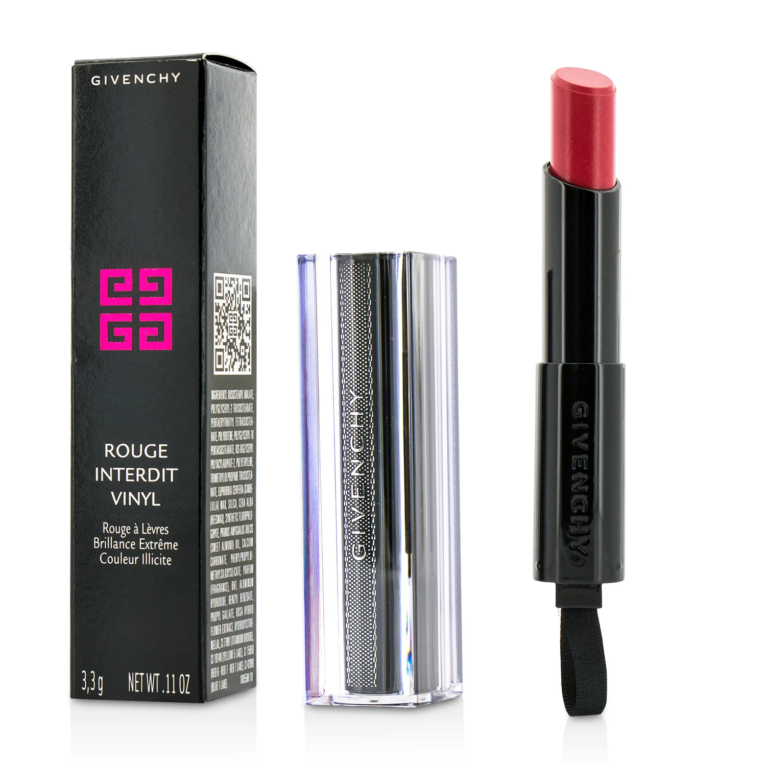 Givenchy Rouge Interdit Vinyl Extreme Shine Lipstick - # 10 Rouge Provocant  3.3g/0.11oz - Olabens