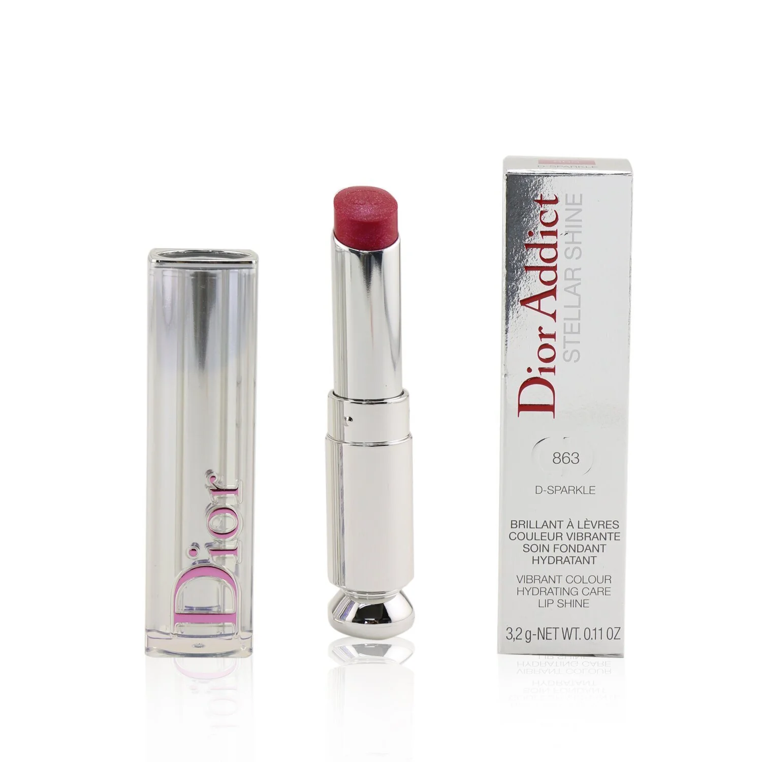 Christian Dior Dior Addict Stellar Shine Lipstick - # 649 Diorosphere (Dark Peach)  3.2g/0.11oz - Olabens