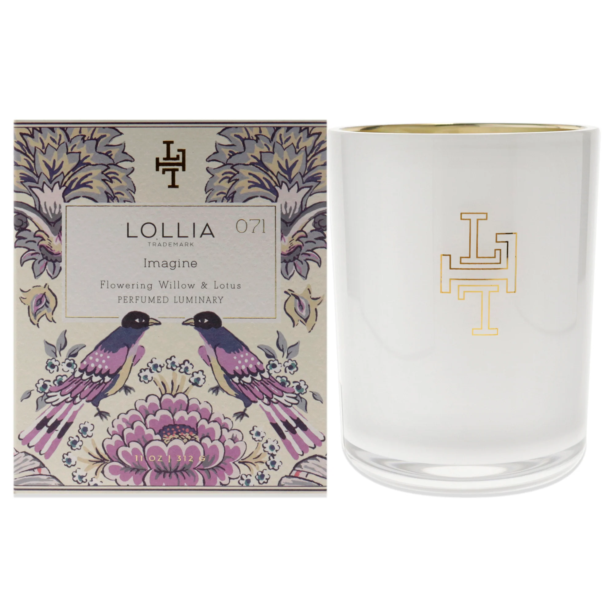 Imagine Perfumed Luminary Candle by Lollia for Unisex - 11 oz Candle - Olabens