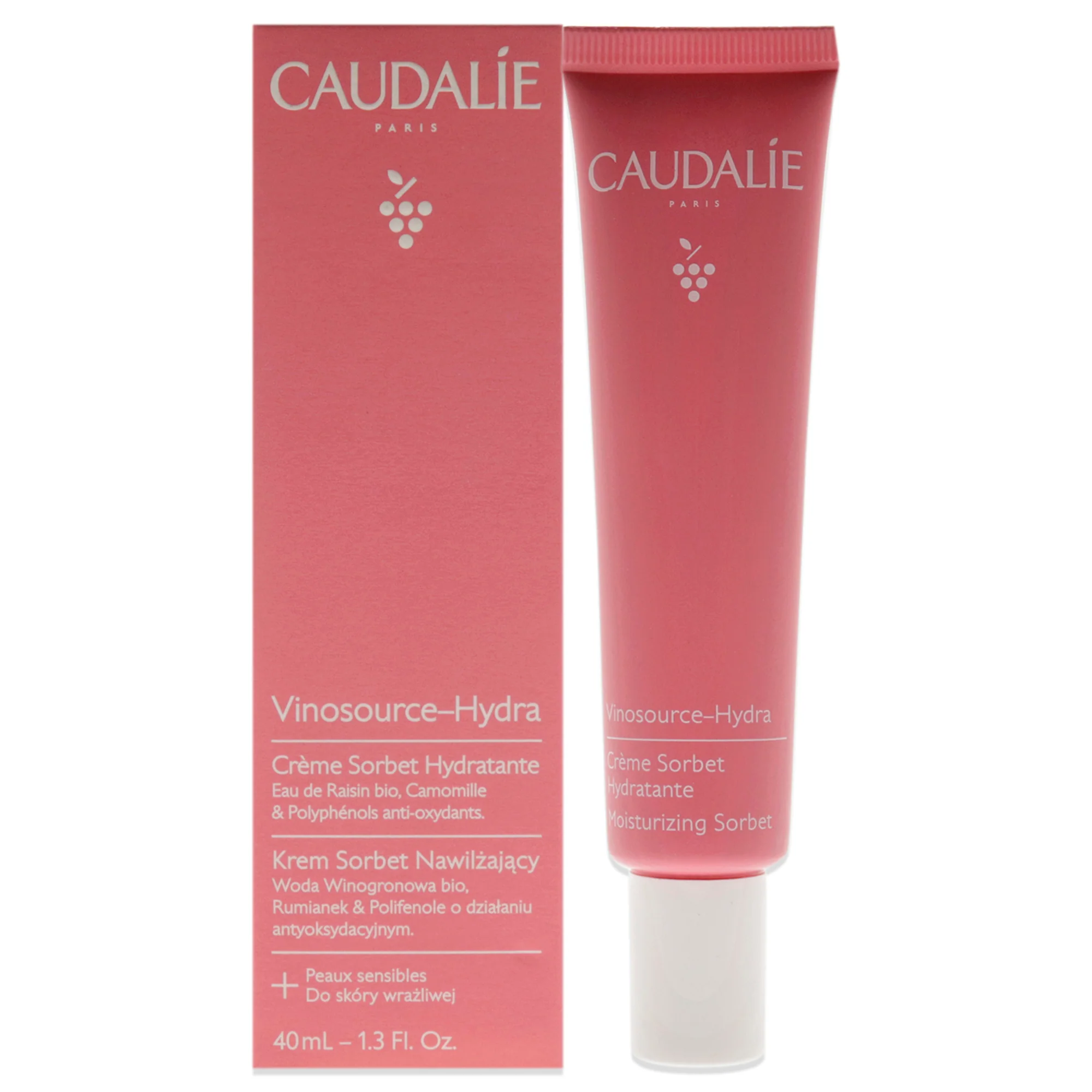 Vinosource Moisturizing Sorbet by Caudalie for Women - 1.3 oz Cream - Olabens