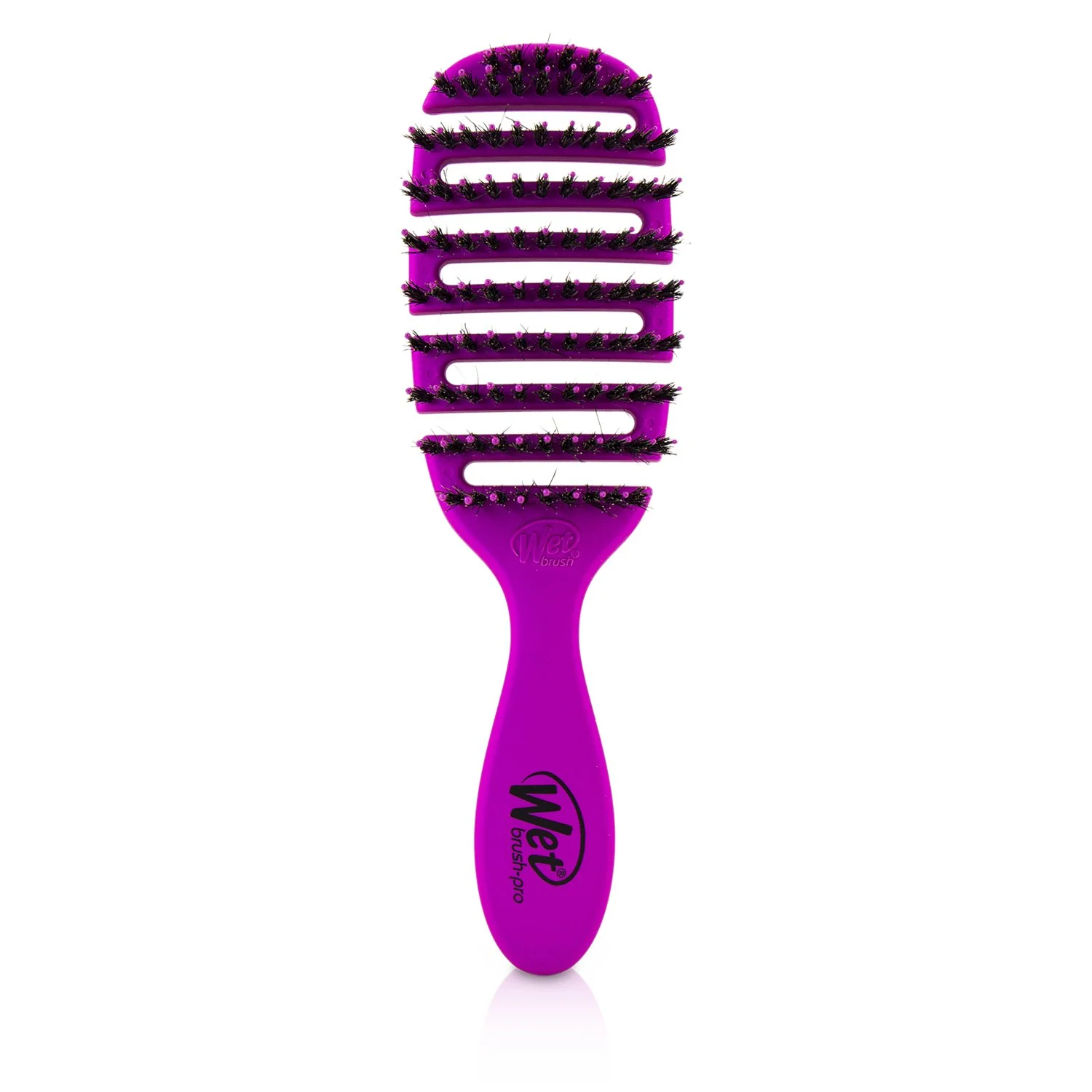 Wet Brush Pro Flex Dry Shine Enhancer Boar Bristle - # Pink  1pc - Olabens