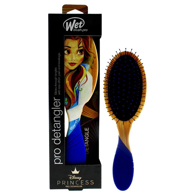 Wet Brush Pro Detangler Disney Stylized Princess Brush - Belle by Wet Brush for Unisex - 1 Pc Hair Brush - Olabens