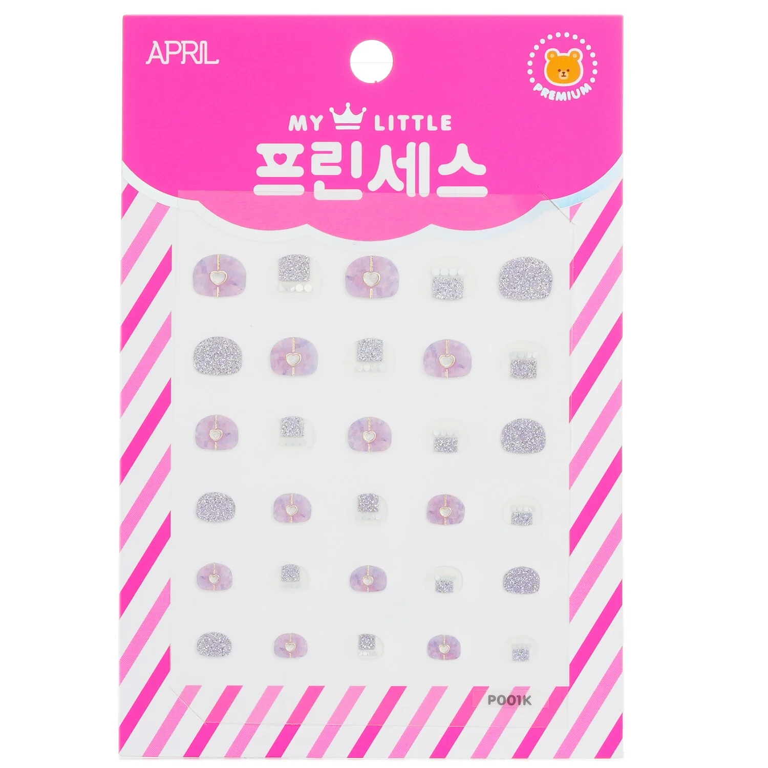 April Korea Princess Kids Nail Sticker - # P001K  1pack - Olabens