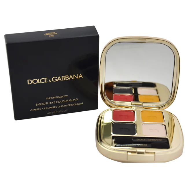 Dolce and Gabbana The Eyeshadow Smooth Eye Colour Quad - 175 Colour Explosion by Dolce and Gabbana for Women - 0.16 oz Eyeshadow - Olabens