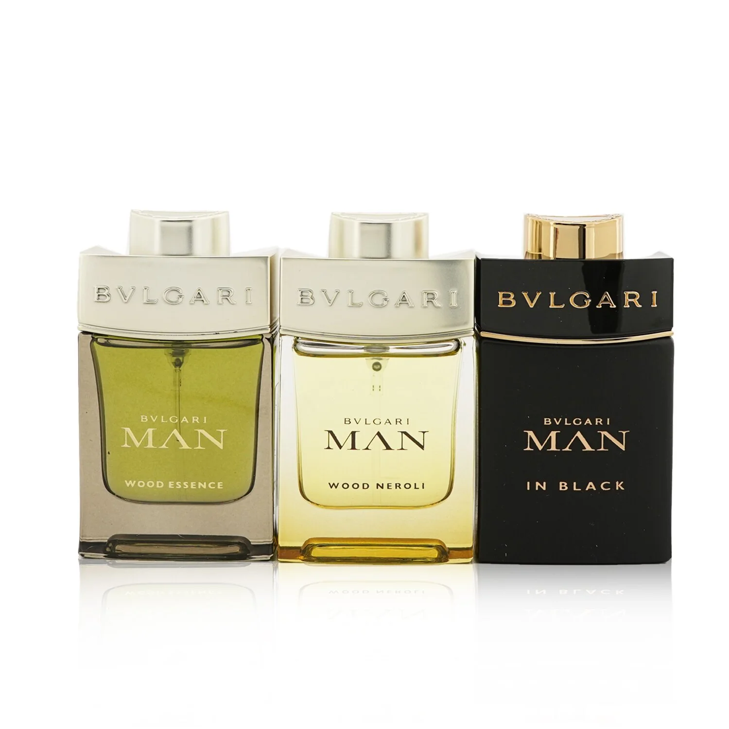 Bvlgari Man Coffret: In Black Eau De Parfum Spray + Wood Neroli Eau De Parfum Spray + Wood Essence Eau De Parfum Spray  3x15ml/0.5oz - Olabens