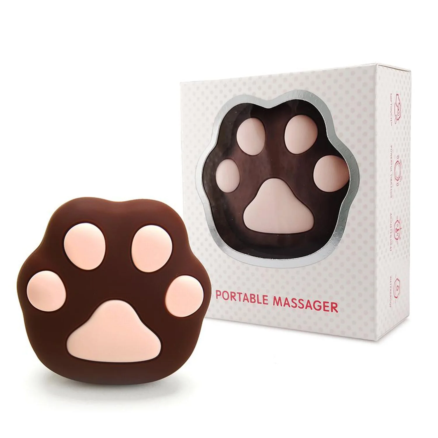 Iobanana Catpaw Vibrator - # Black  1 pc - Olabens