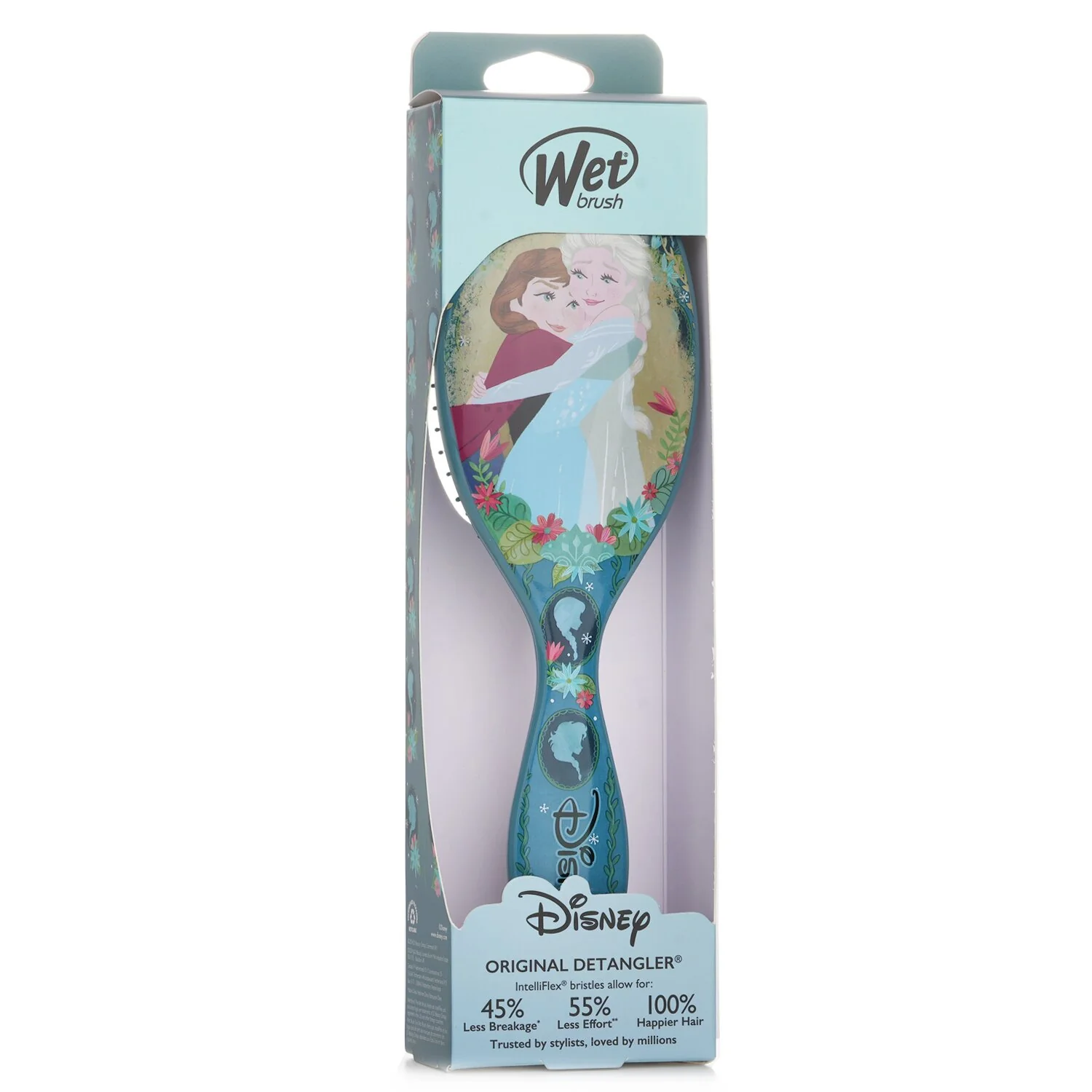 Wet Brush Original Detangler Disney Love Anna And Elsa Hair Brush  1pc - Olabens