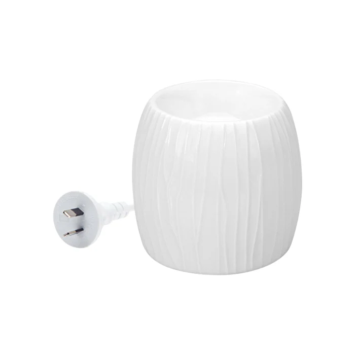Aromamatic Products Aromamatic Wax Melt Electric Warmer White Textured (suitable for Wax Melts & Essential Oils) - Olabens