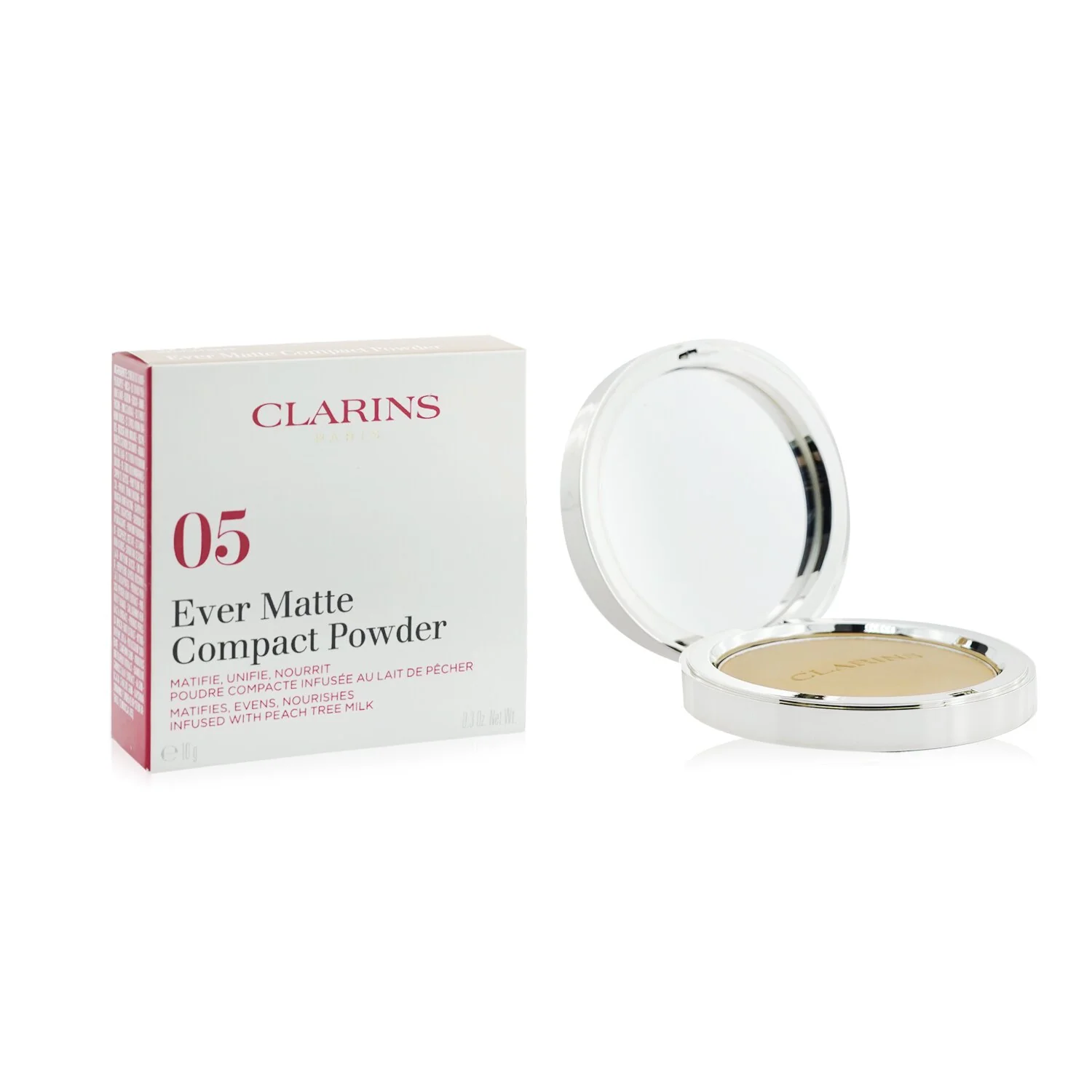 Clarins Ever Matte Compact Powder - # 05 Medium Deep  10g/0.3oz - Olabens