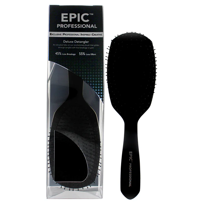 Wet Brush Pro Epic Deluxe Detangler Brush - Black by Wet Brush for Unisex - 1 Pc Hair Brush - Olabens